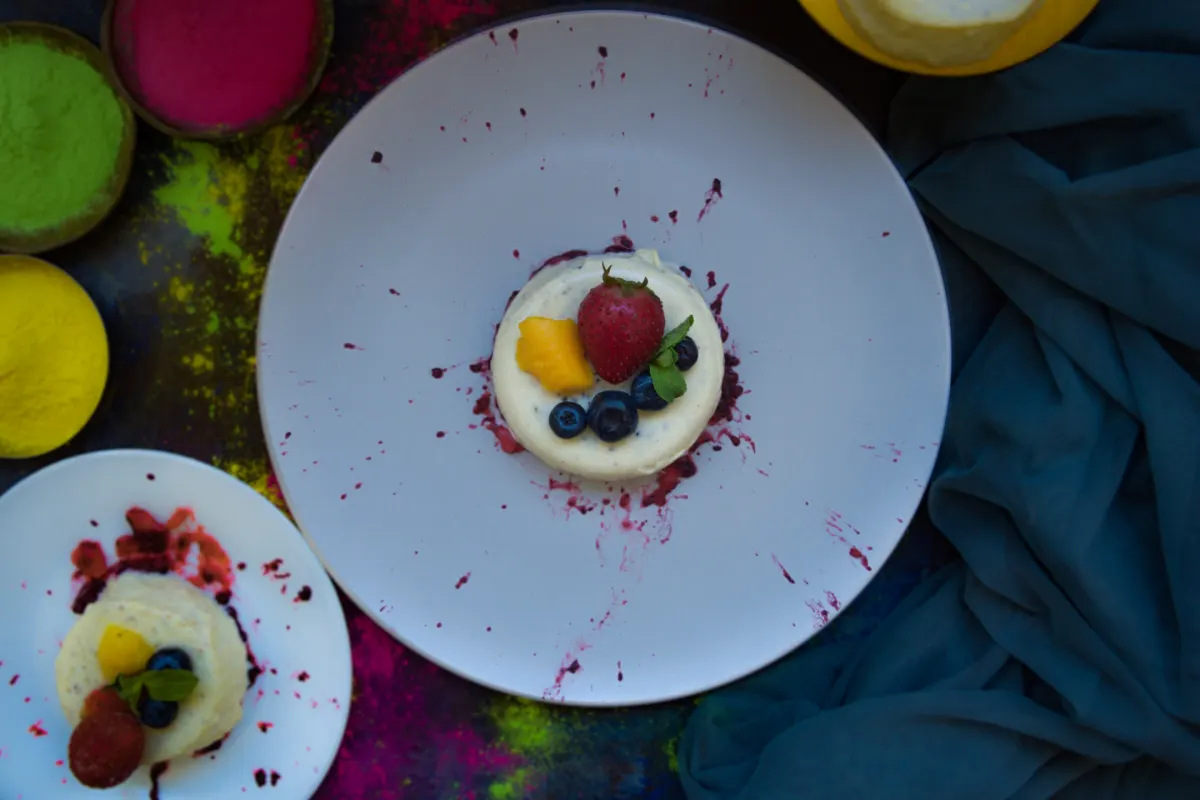 Thandai Panna Cotta — Agar-Set Vegan Holi Dessert