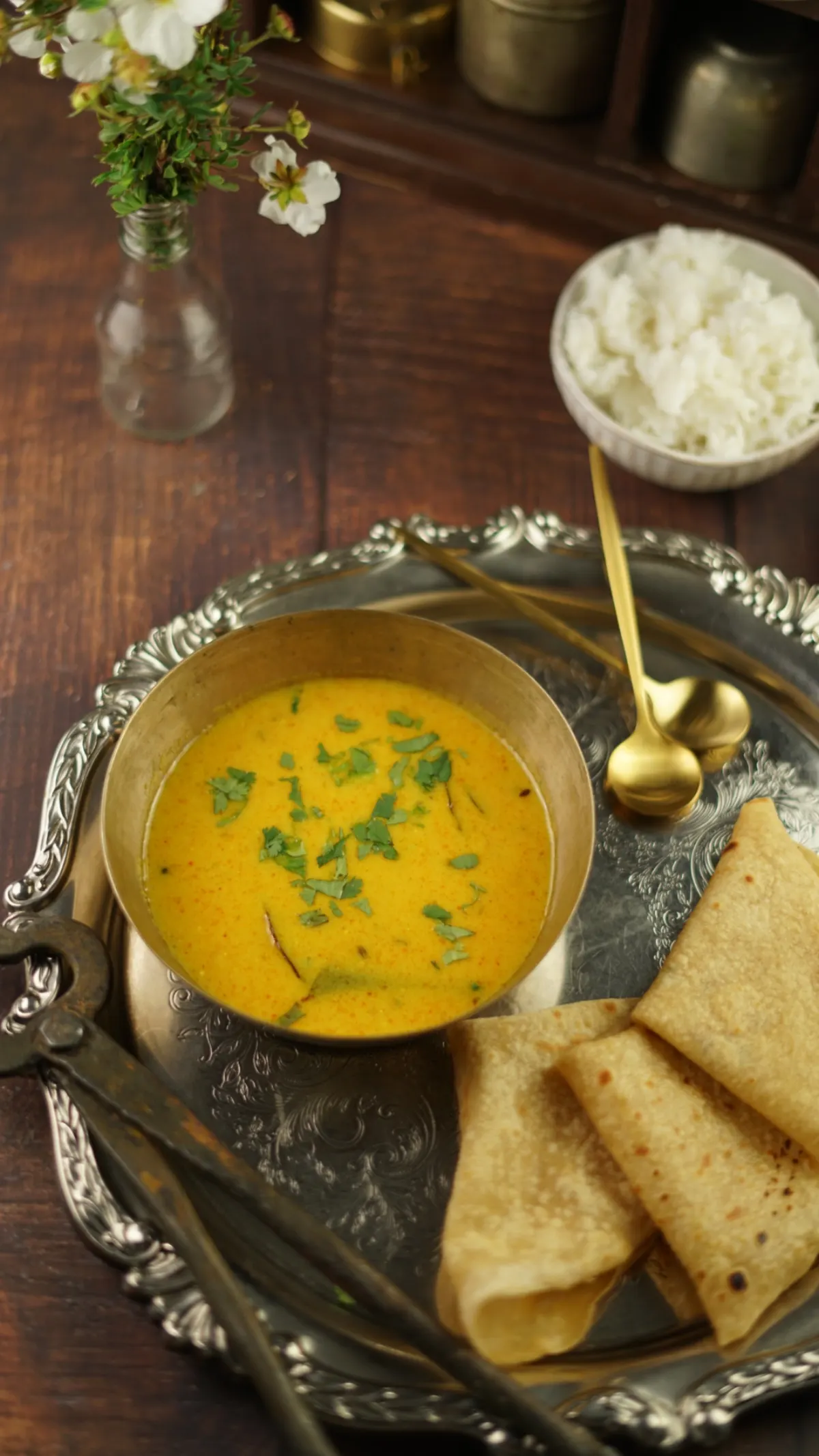 Fajeto Gujarati Mango Kadhi (Ripe Mango Curry)