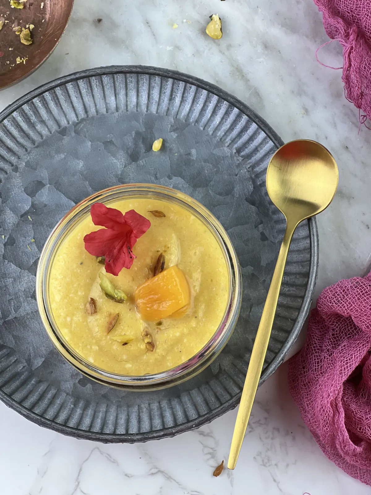Mango Phirni — Slow-Cooked Ground Rice Pudding in Milk