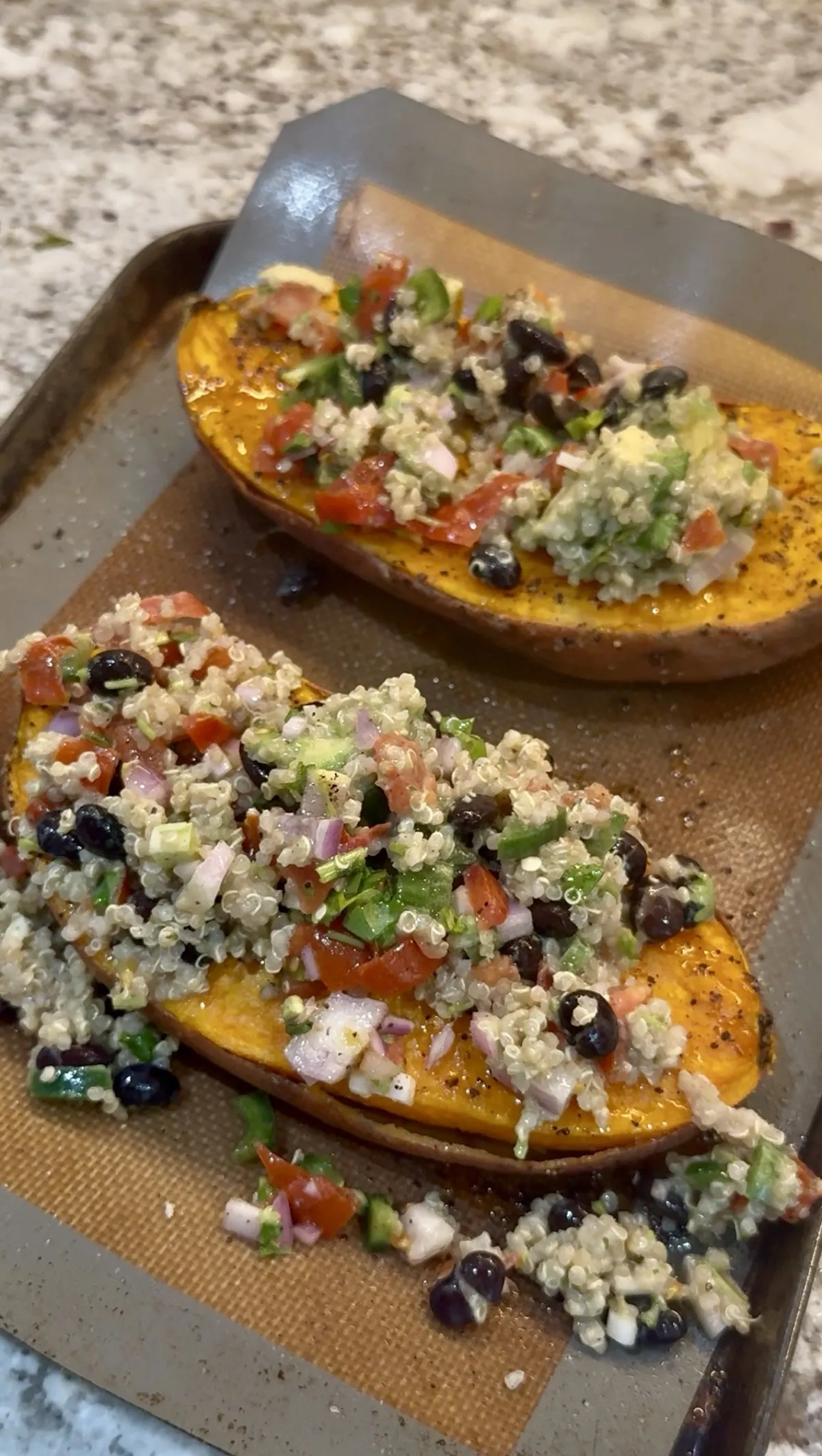 Mexican Loaded Sweet Potatoes — Roasted with Fresh Salsa
