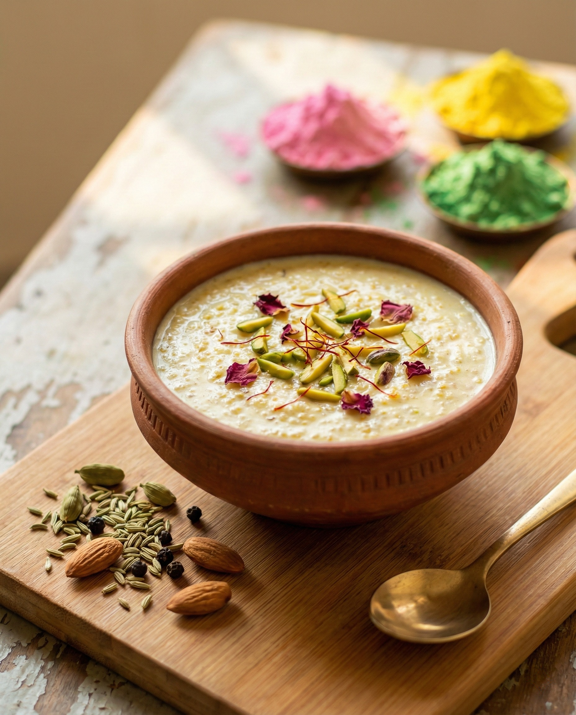Thandai Foxtail Millet Kheer | Healthy Holi Dessert