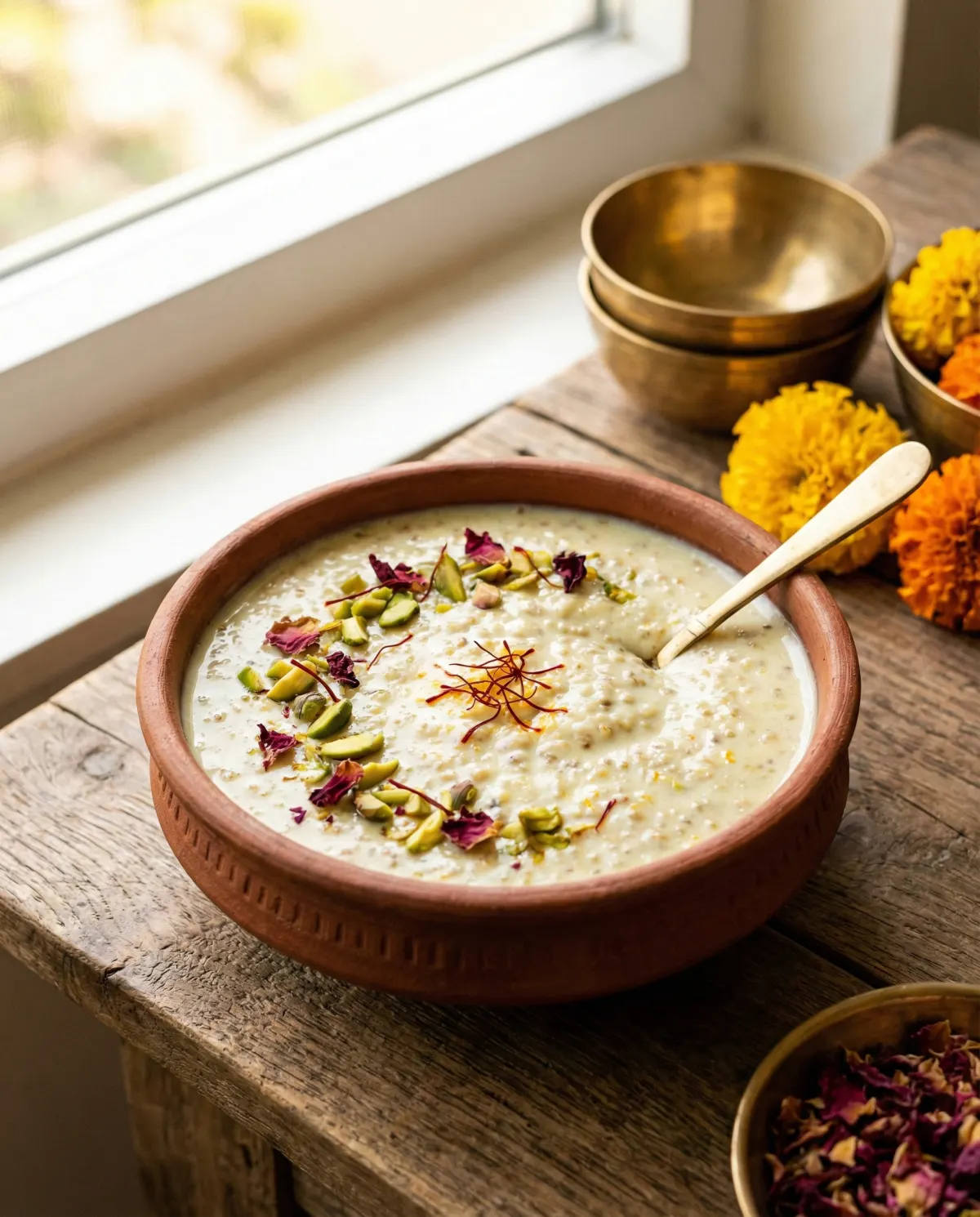 Pearl Millet Kheer — Bajra Payasam with Saffron & Nuts