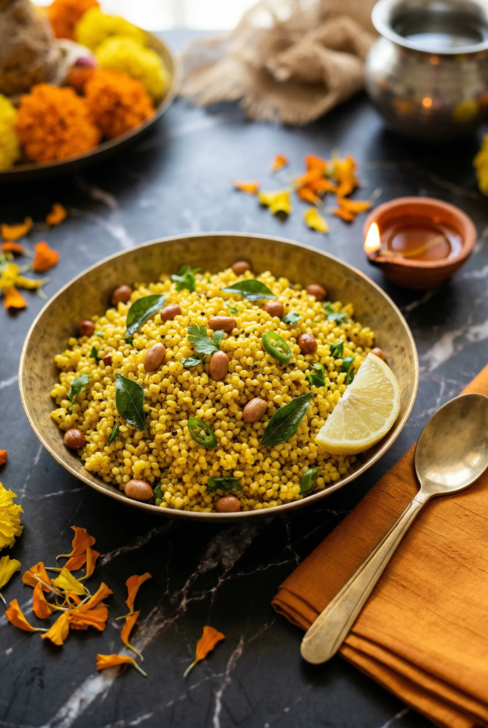 Barnyard Millet Lemon Rice (Sama Chawal Nimbu Bhat)