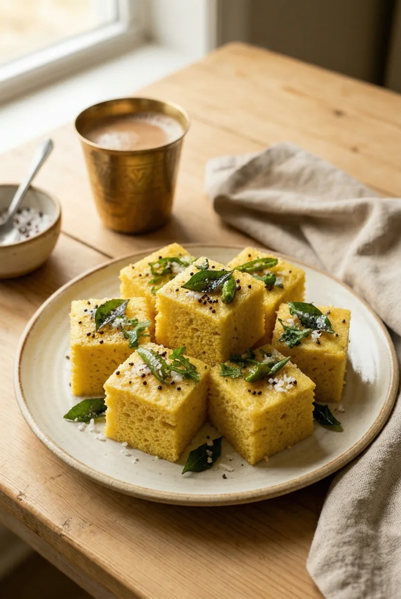 Khaman Dhokla Recipe (Soft & Spongy, Instant)