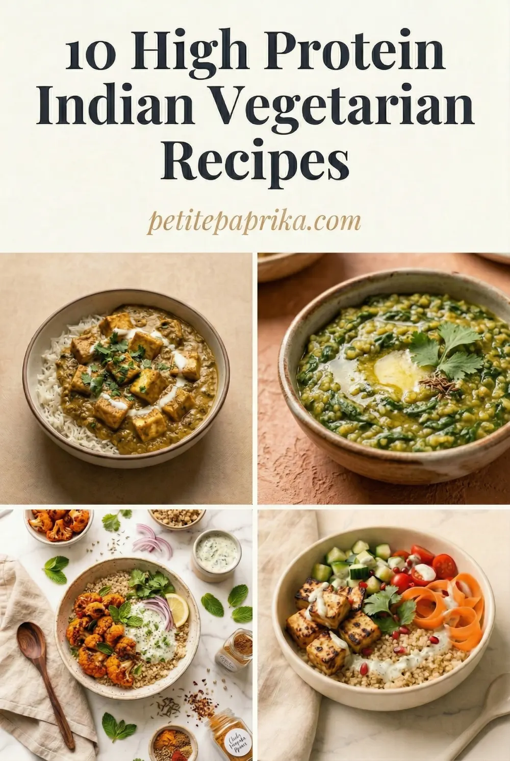 10 Healthy Indian Vegetarian Dinner Options (High Protein)
