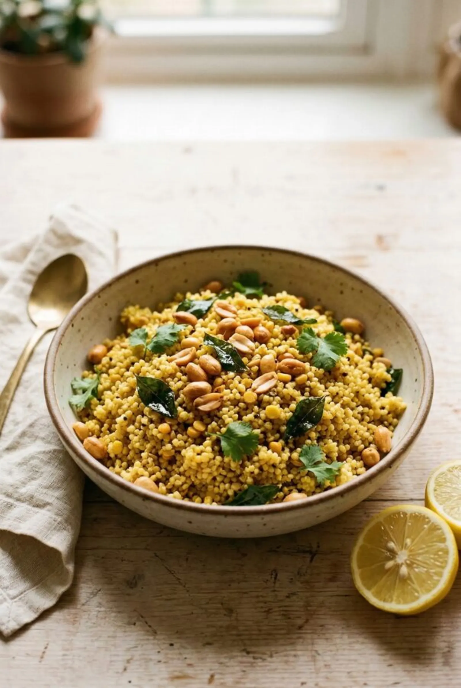 Lemon Foxtail Millet Rice | Easy Jain-Friendly Lunch