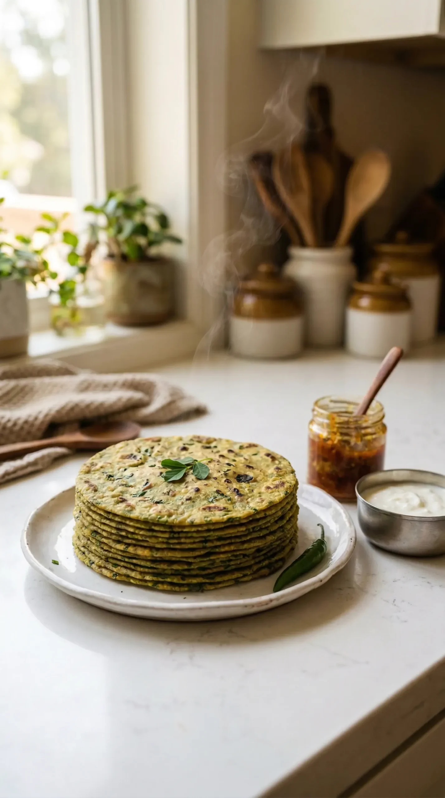 Methi Thepla Recipe (Soft Gujarati Thepla)
