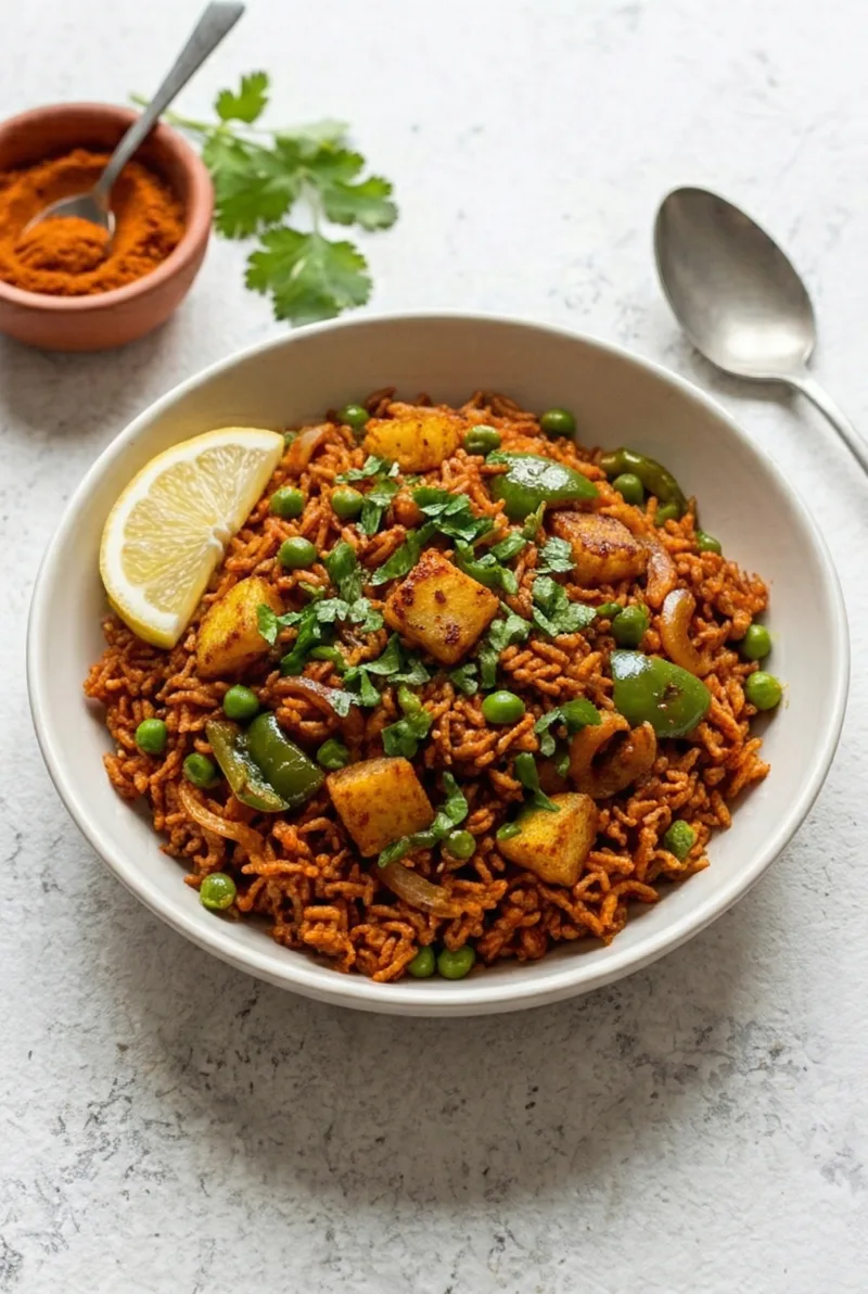 Tawa Pulao Recipe – Mumbai Street Style (Ready in 30 Min)