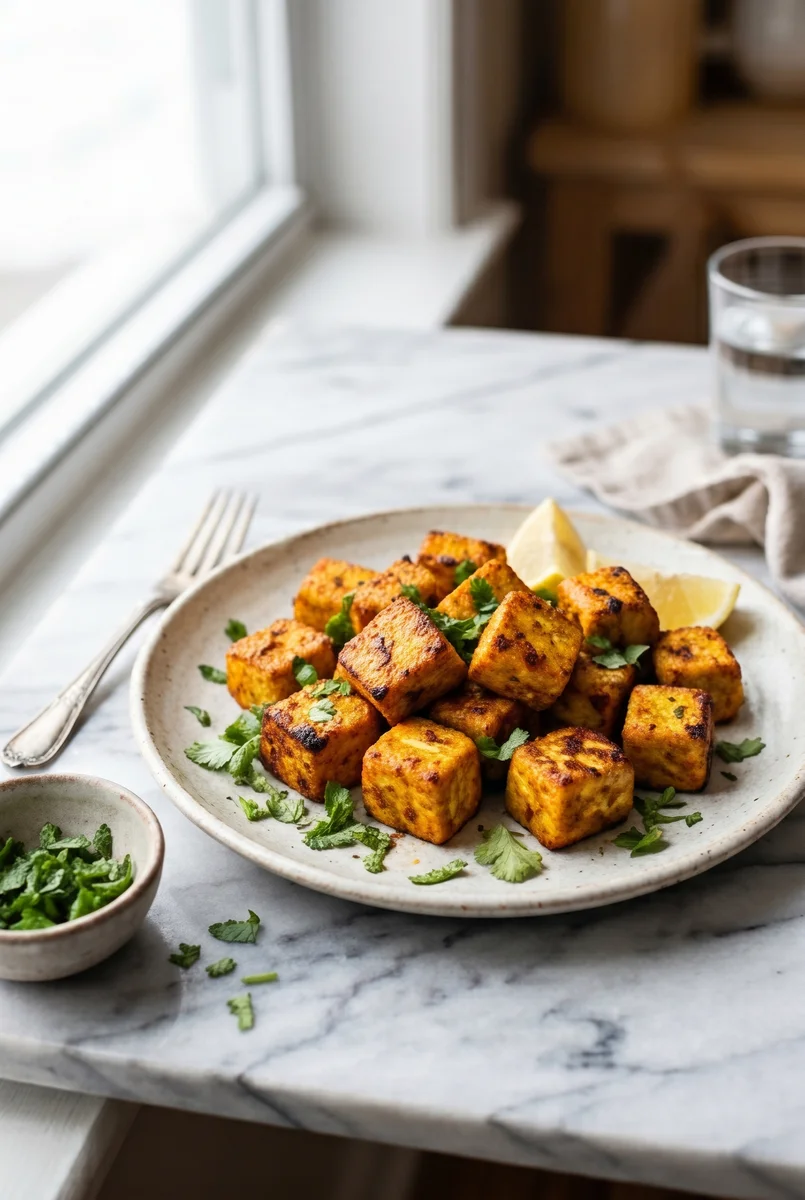 Air Fryer Paneer Tikka — Quick Marinated Snack Cubes