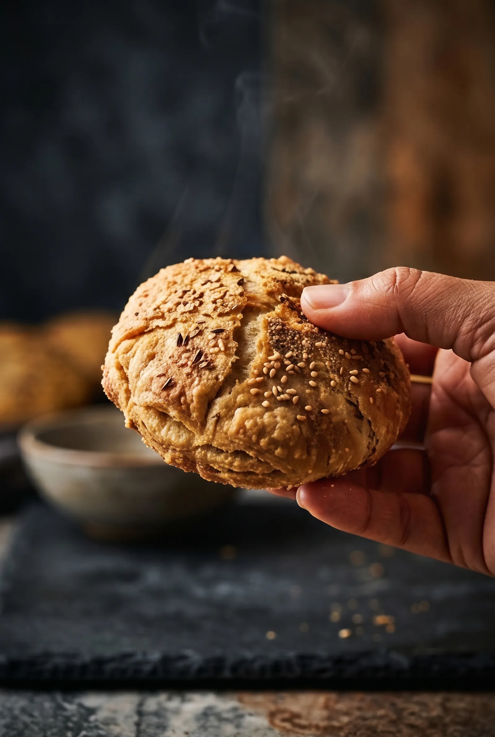 Baked Moong Dal Kachori — Oven-Crisp, Less-Oil Snack