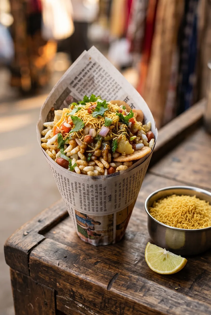 Street Style Bhel Puri — Mumbai Bombay Bhel at Home