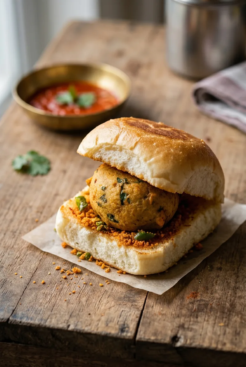 Bombay Vada Pav — Mumbai-Style Batata Vada at Home