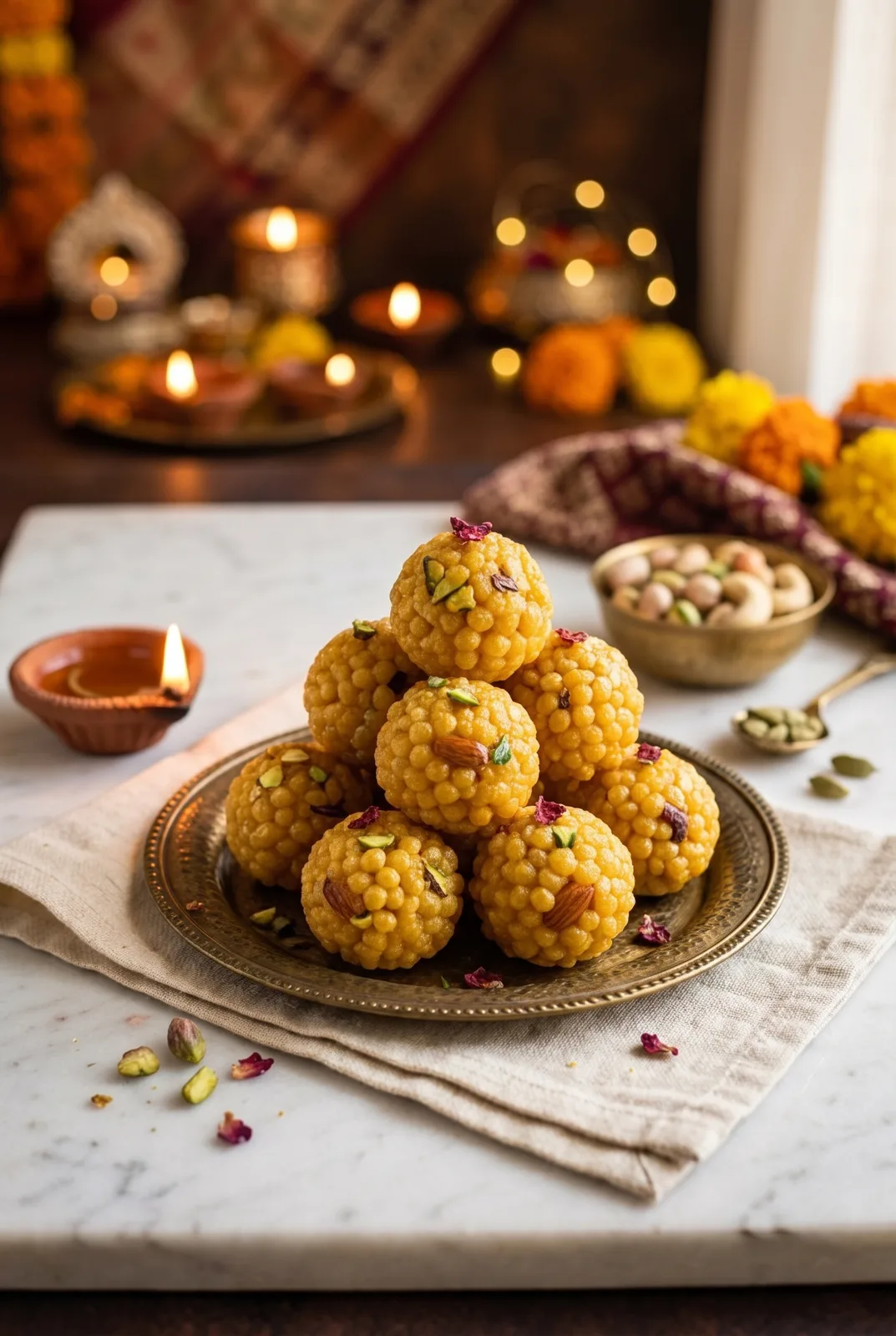 Boondi Laddoo (Homemade Besan Laddu)