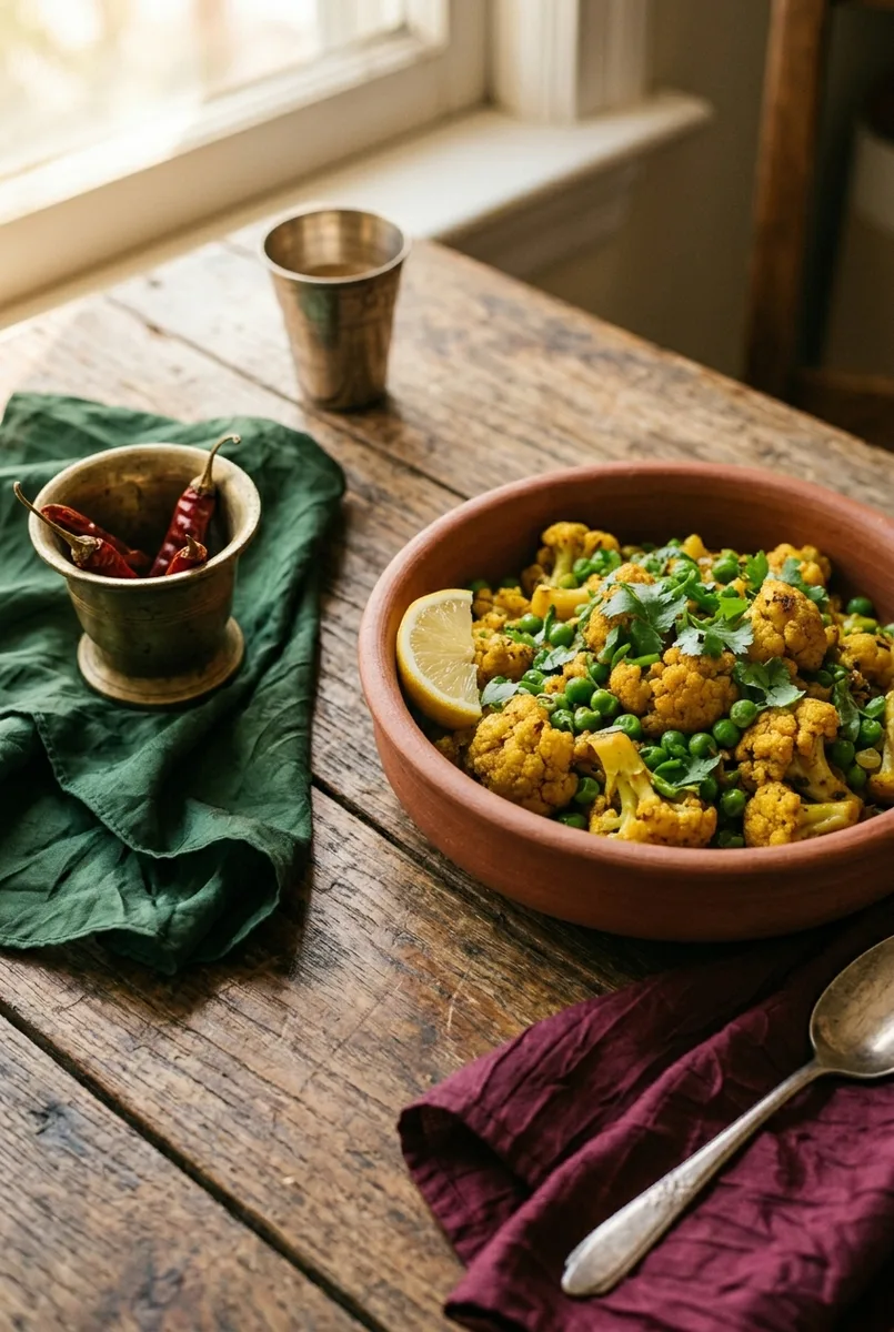 Cauliflower Peas Sabzi — Gobi Matar in 25 Minutes