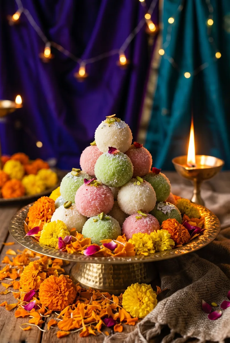 Coconut Ladoo with Condensed Milk (3 Ways)