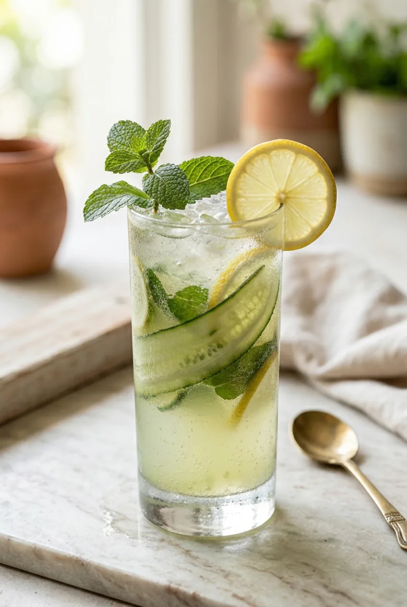 Cucumber Mint Shikanji (Indian Cucumber Lemonade)