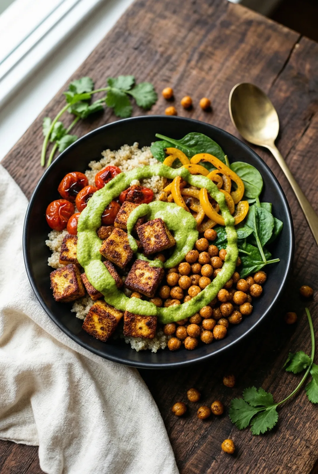 High Protein Vegetarian Bowl (Indian-Style, 30 Minutes)