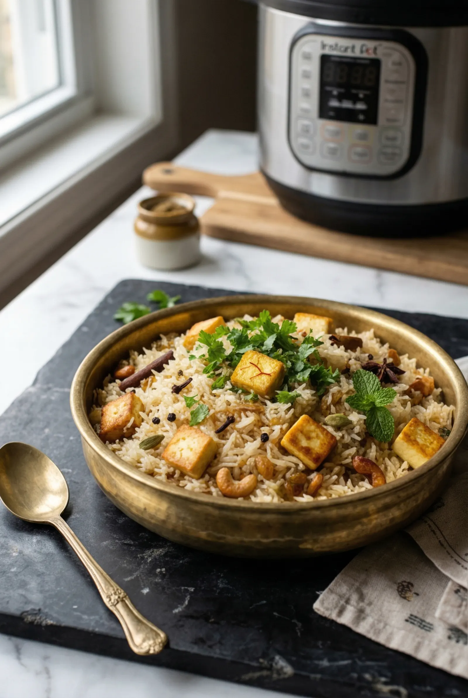 Instant Pot Paneer Pulao (Easy One-Pot Rice & Paneer)