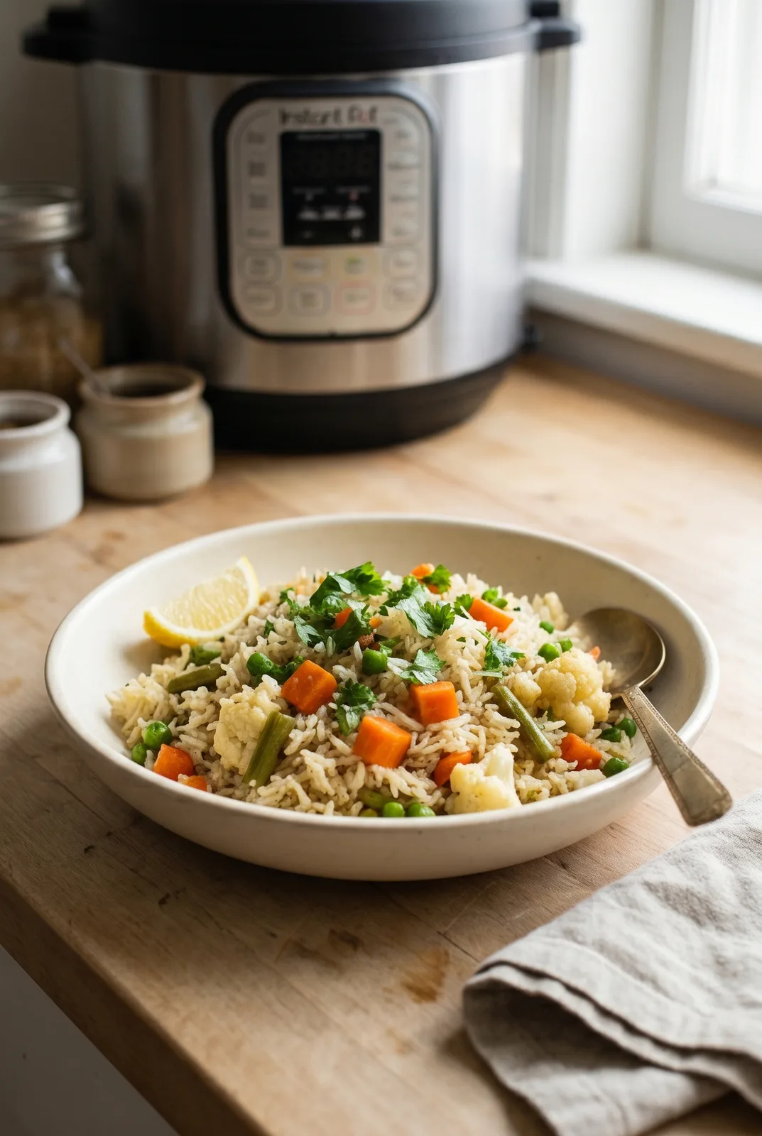 Instant Pot Vegetable Pulao (One-Pot Weeknight Rice)