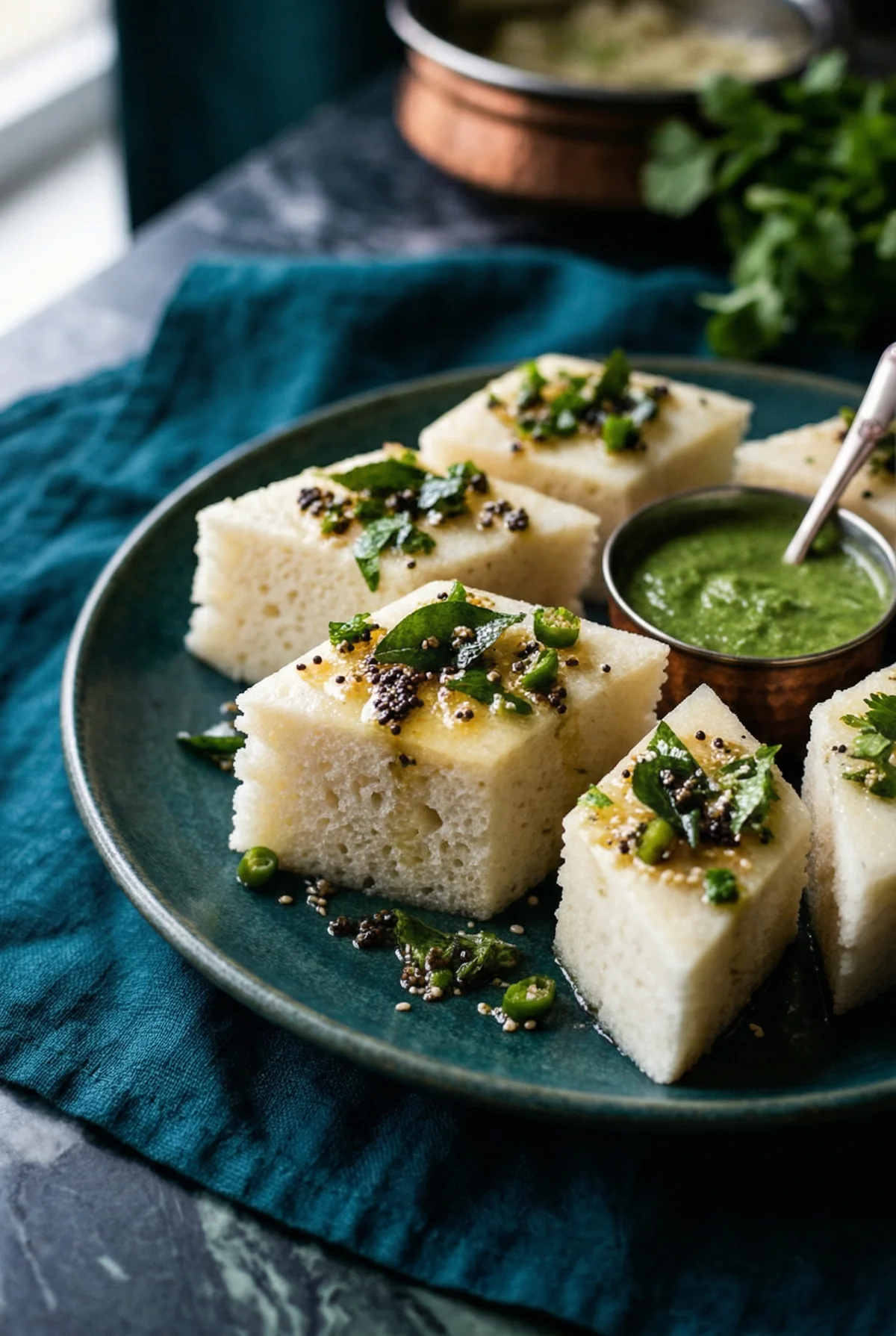 Instant Sooji Dhokla in the Instant Pot (Soft Rava Dhokla)