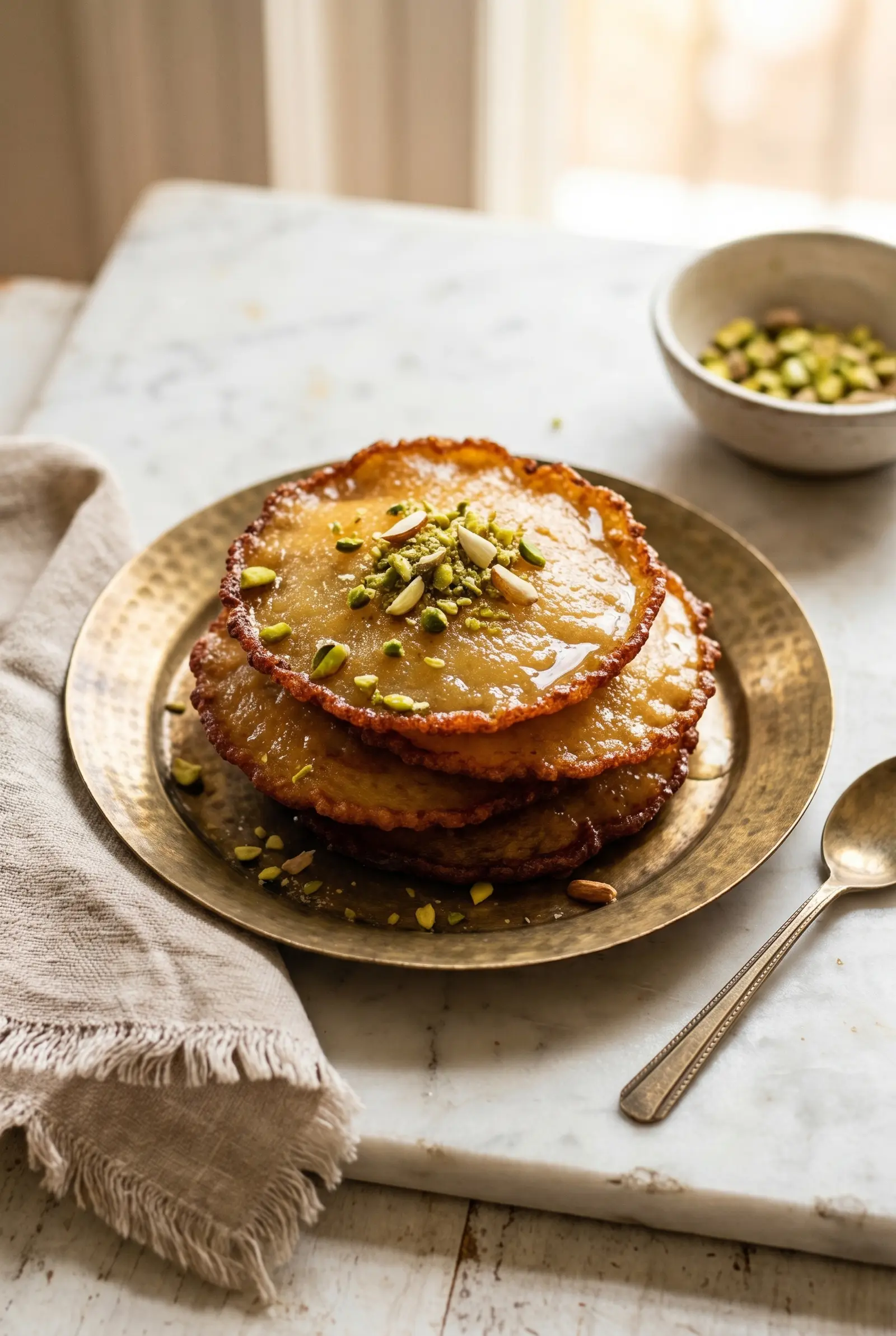 Easy Malpua Recipe — Lacy Edges in Warm Cardamom Syrup