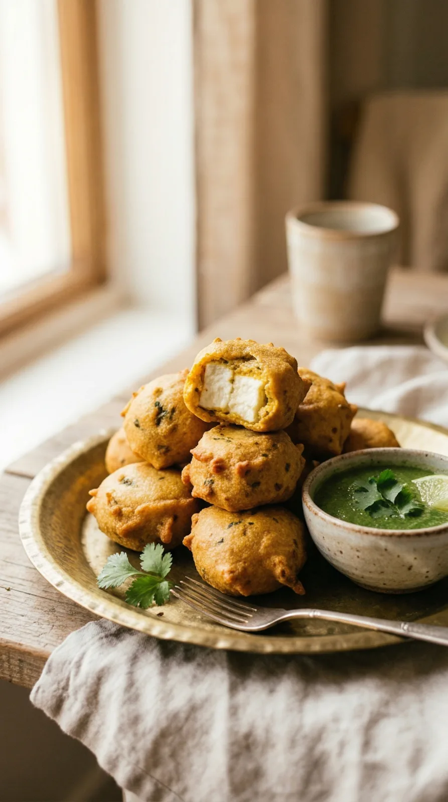 Paneer Pakora — Crisp Ajwain Besan Fritters in 30 Min