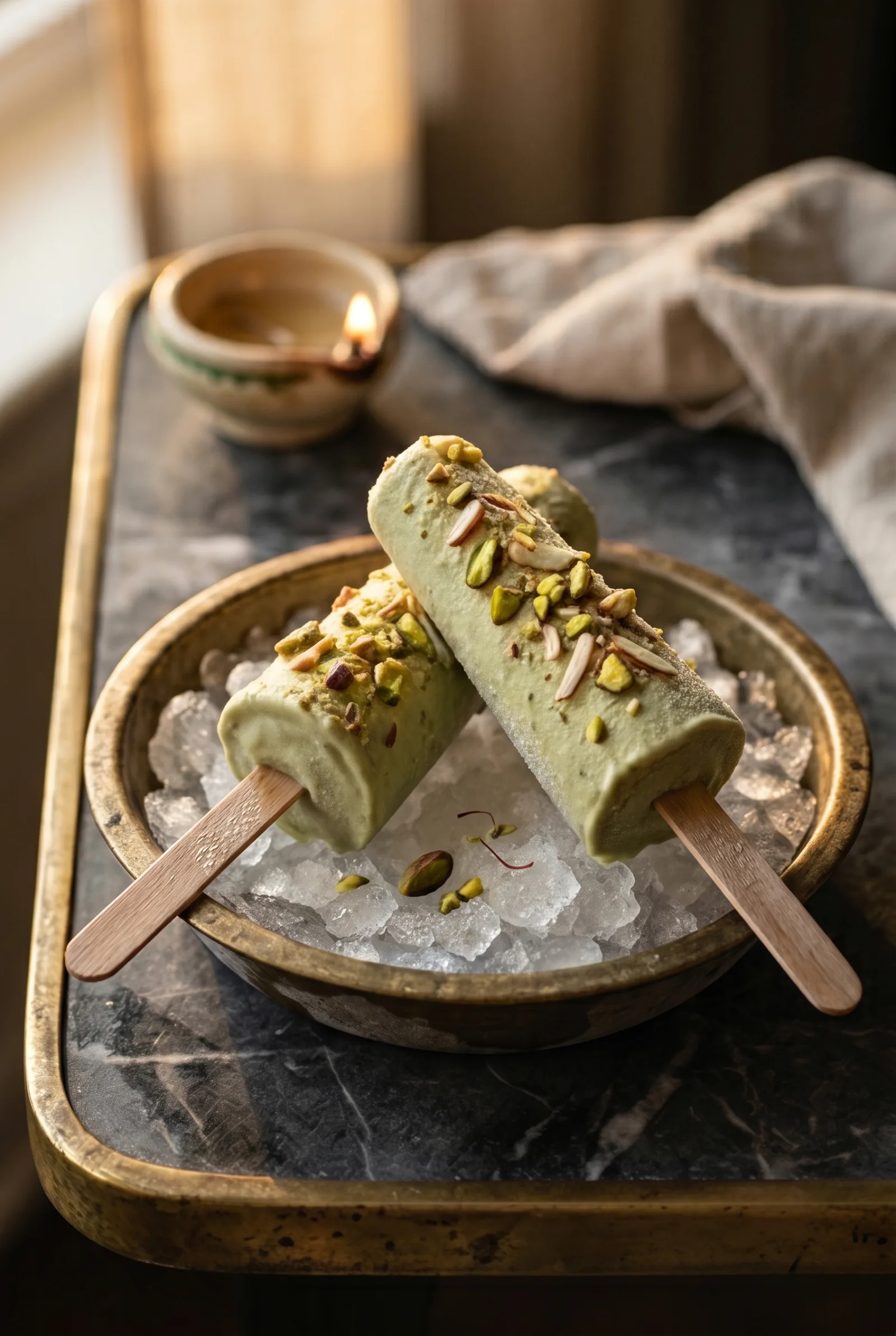Pistachio Kulfi Recipe — Traditional Slow-Milk Pista