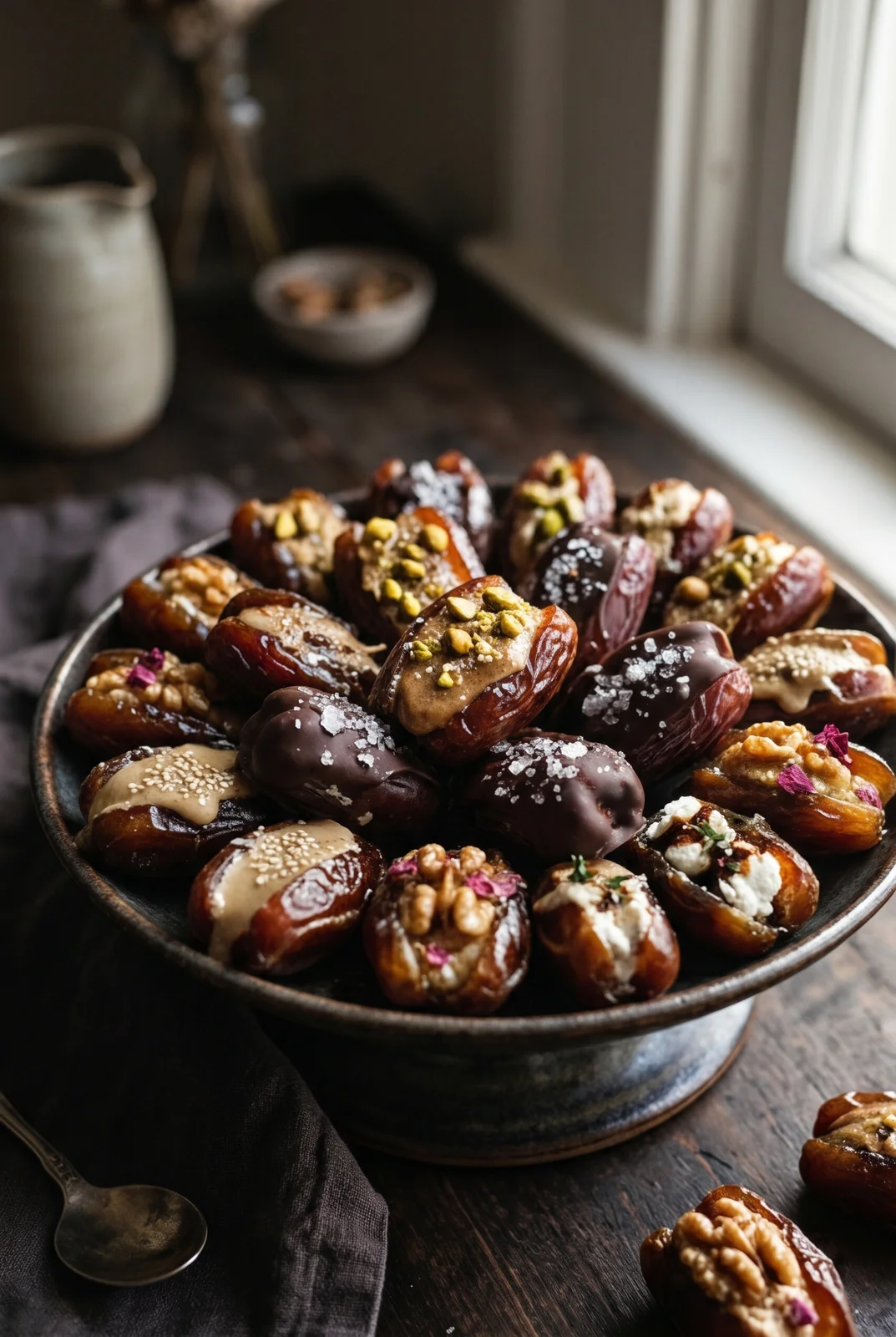 Stuffed Dates Five Ways (Plus a Nut-Free SunButter Option)