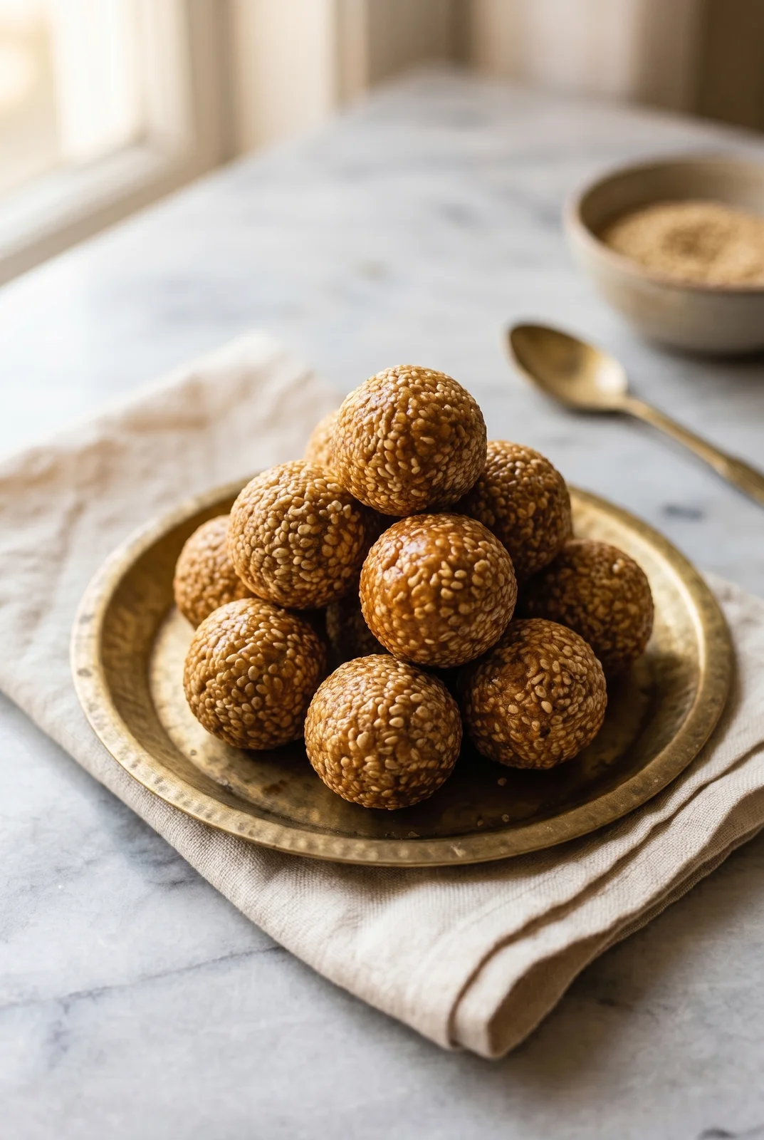 Til Gud Ladoo Recipe — Sesame Jaggery Ladoo for Sankranti