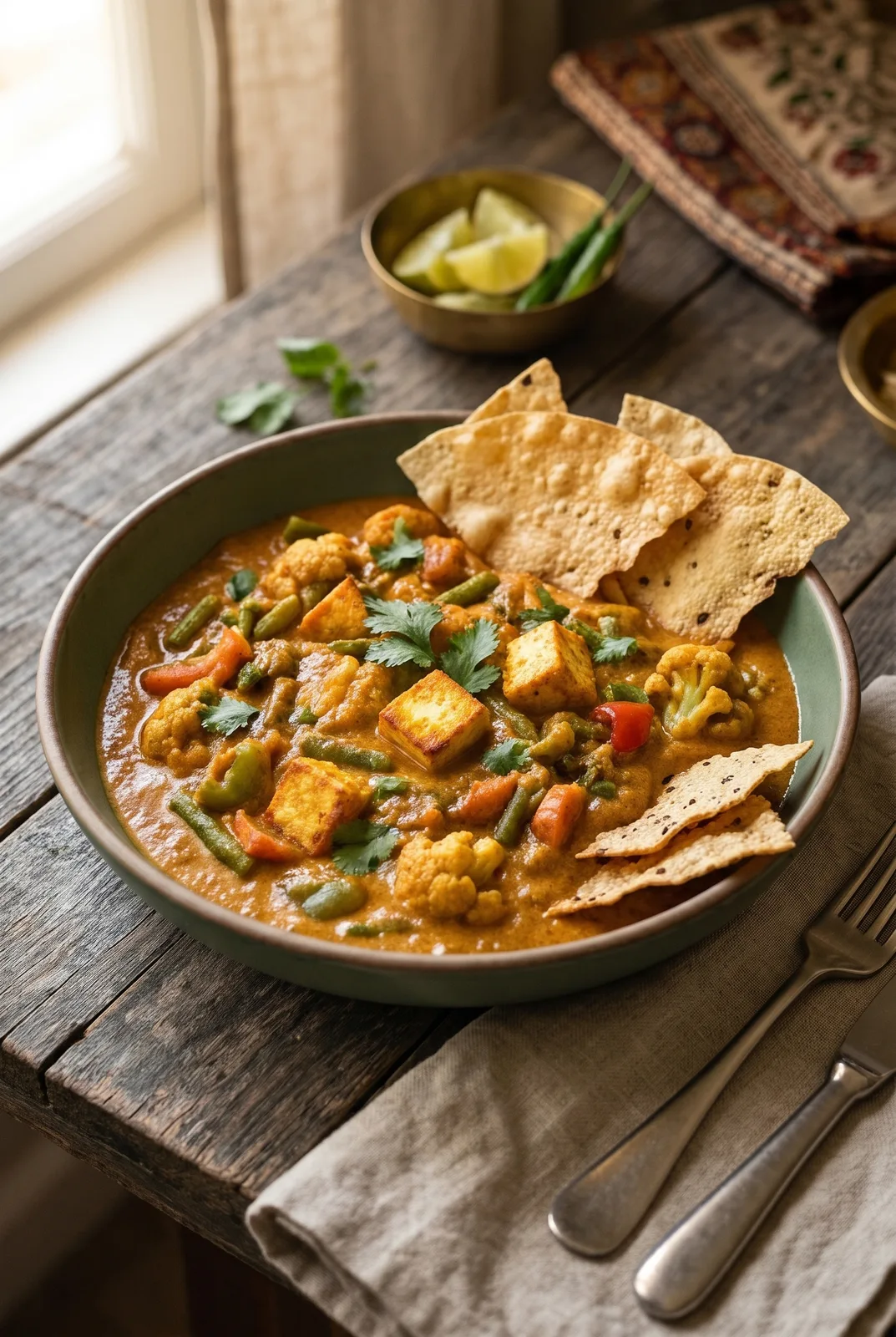 Vegetable Jaipuri (Restaurant-Style Mixed Veg Curry)