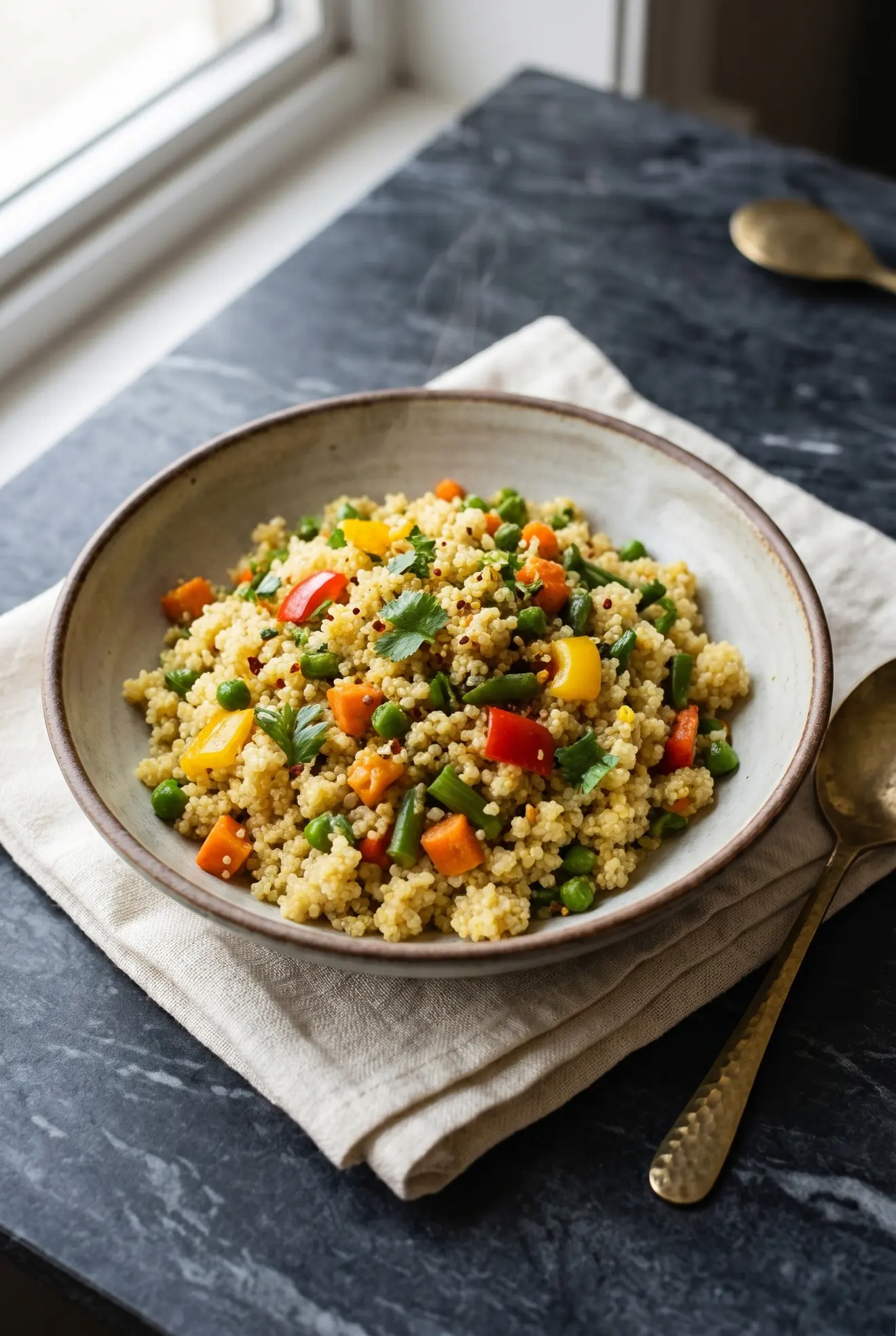 Vegetable Millet Bowl Recipe (Foxtail Millet Lunch Bowl)