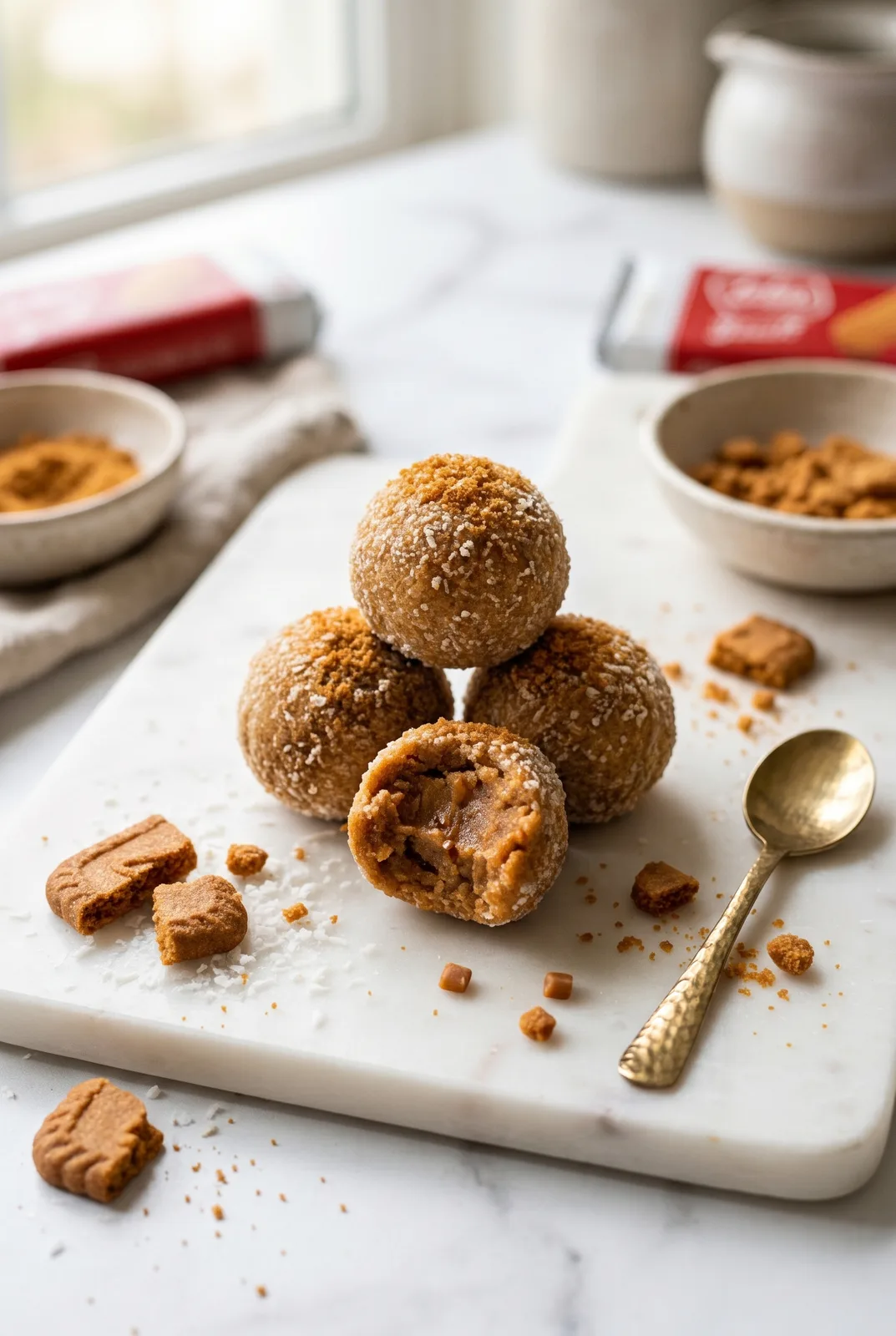 Biscoff Ladoo (Lotus Cookie) — Easy Fusion Sweet