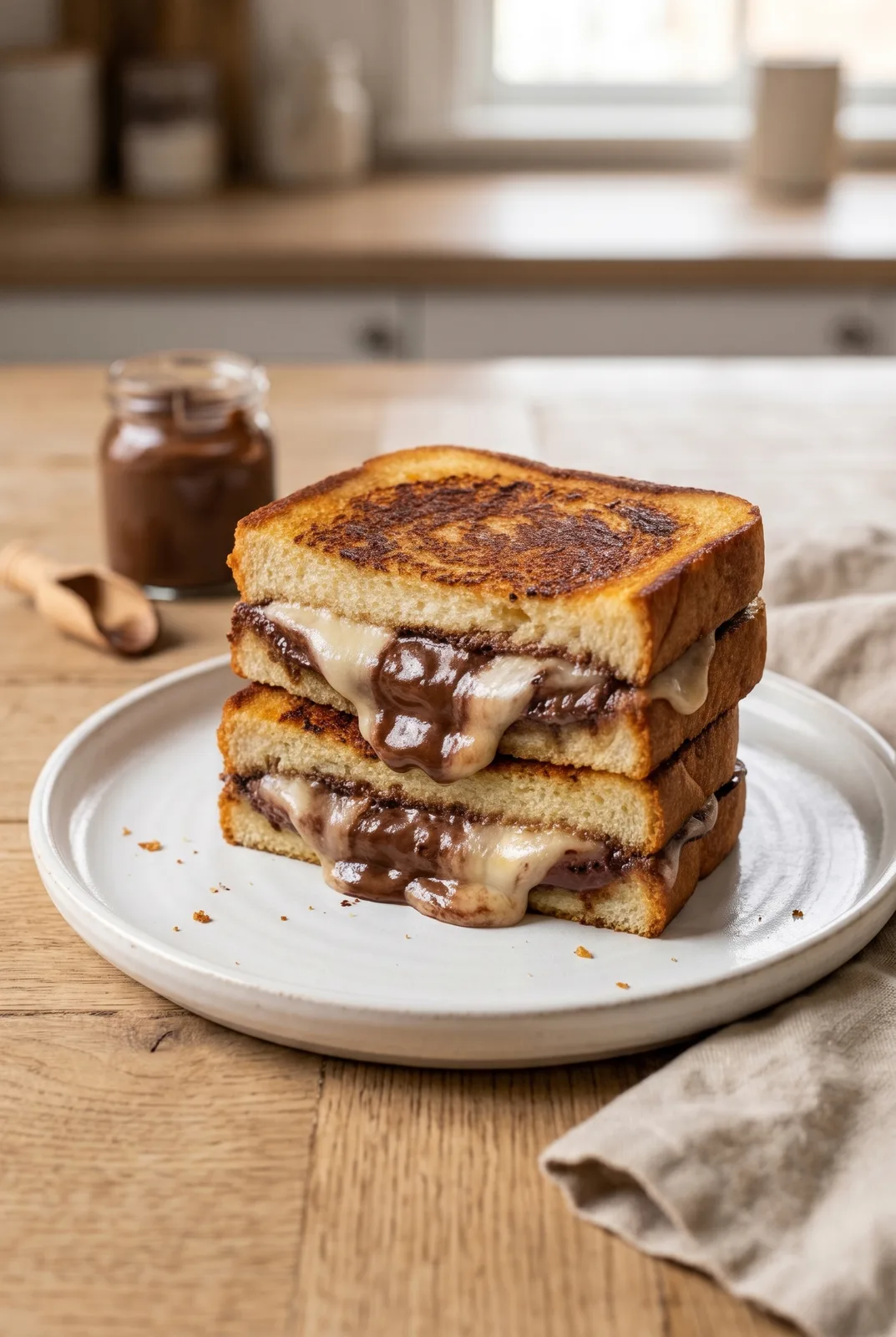 Chocolate Cheese Sandwich Recipe (Ready in 10 Minutes)
