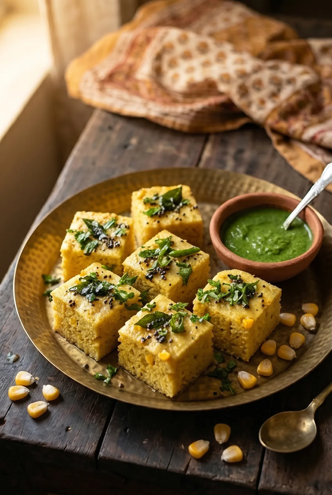 Easy Corn Dhokla (Soft, Steamed, and Kid-Friendly)