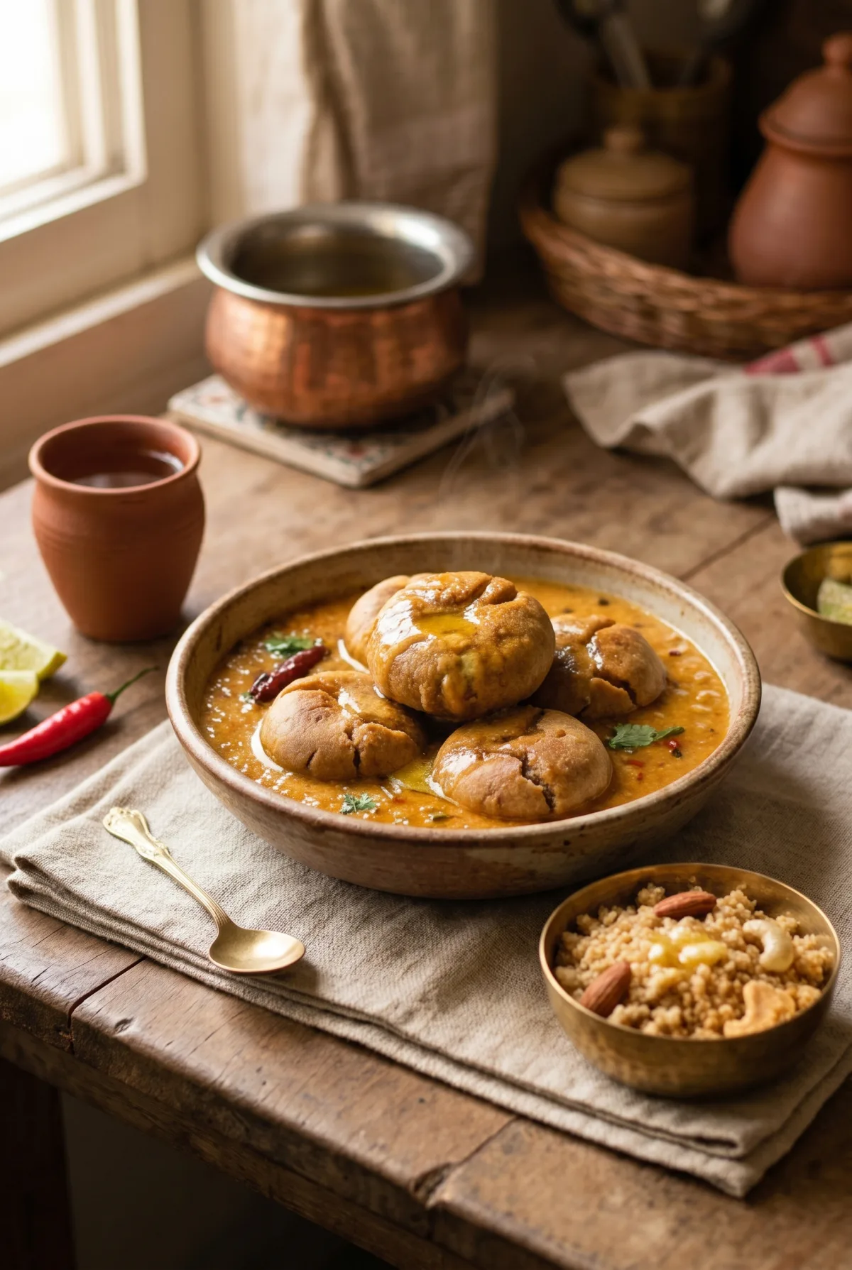 Rajasthani Dal Baati Churma (Instant Pot + Air Fryer)