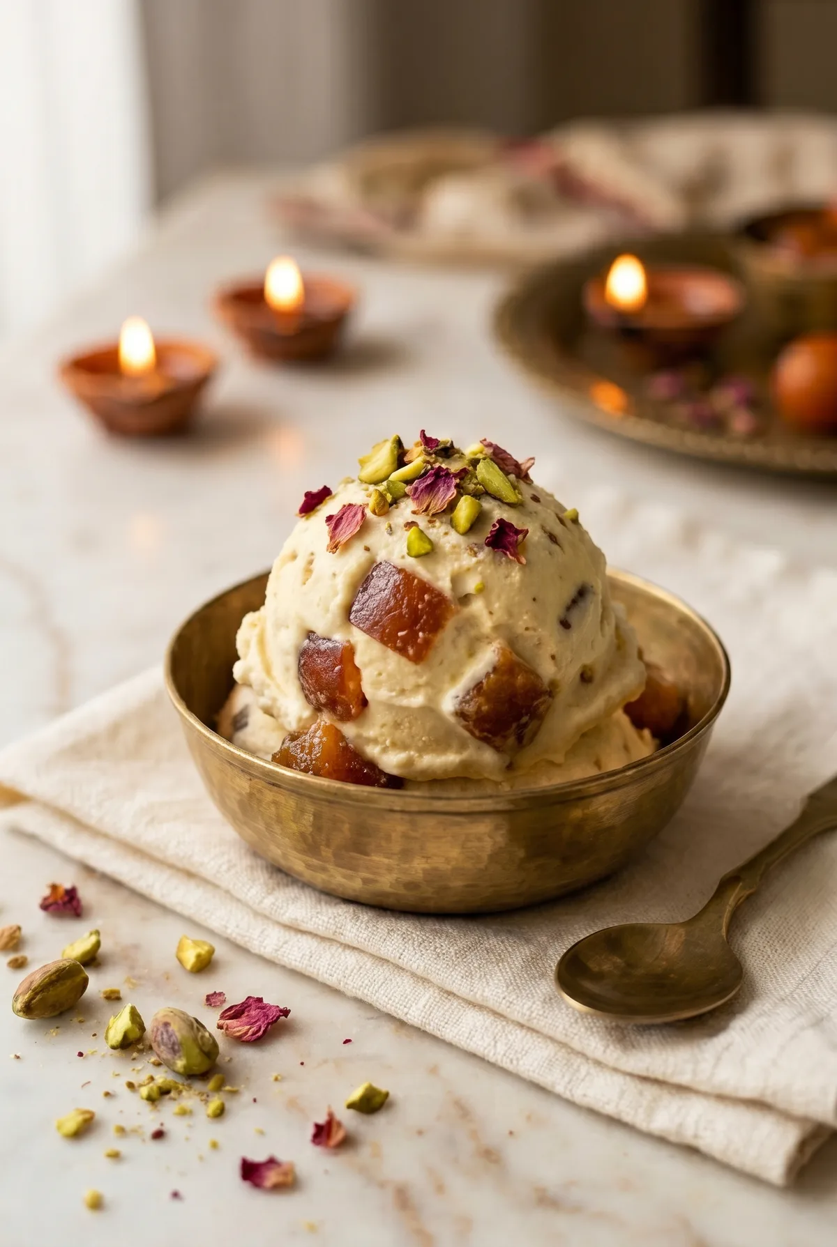 Gulab Jamun Ice Cream (No Churn, Eggless)