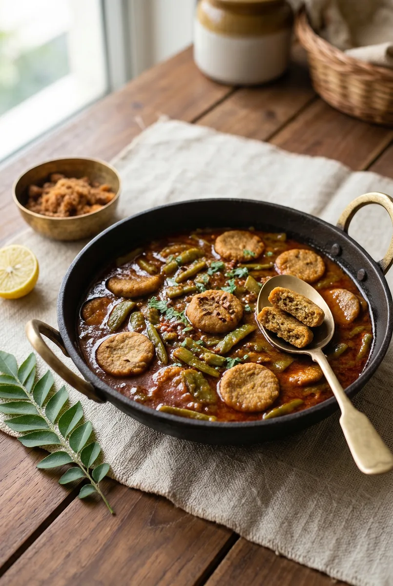 Guvar Dhokli Nu Shaak Recipe