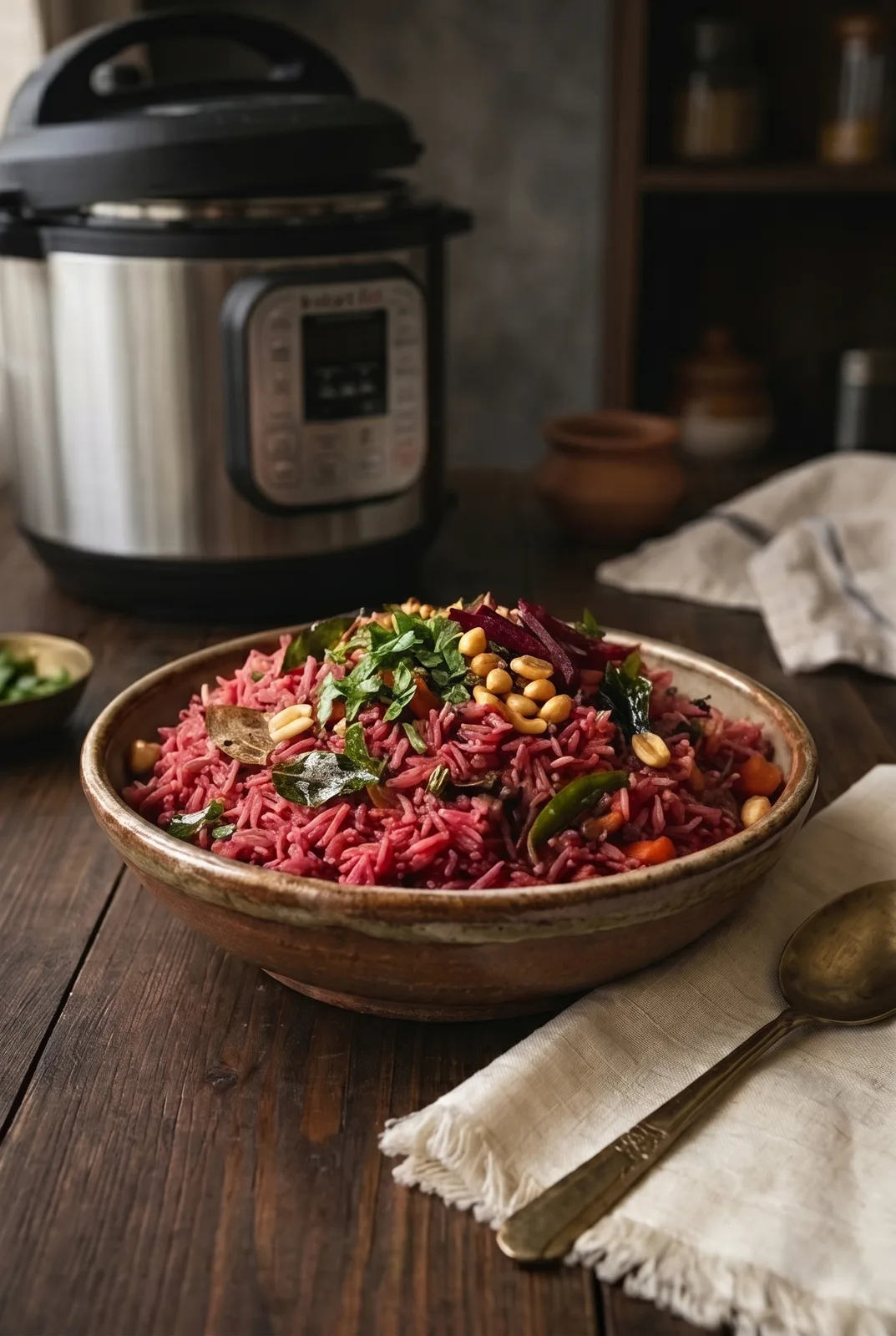 Instant Pot Beetroot Pulao (Easy One-Pot Beet Rice)