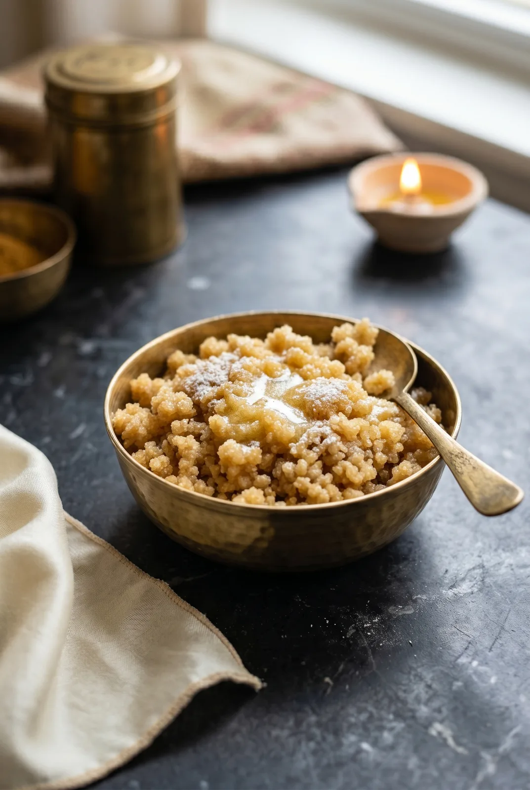 Instant Pot Lapsi Recipe — Gujarati Kansar with Jaggery