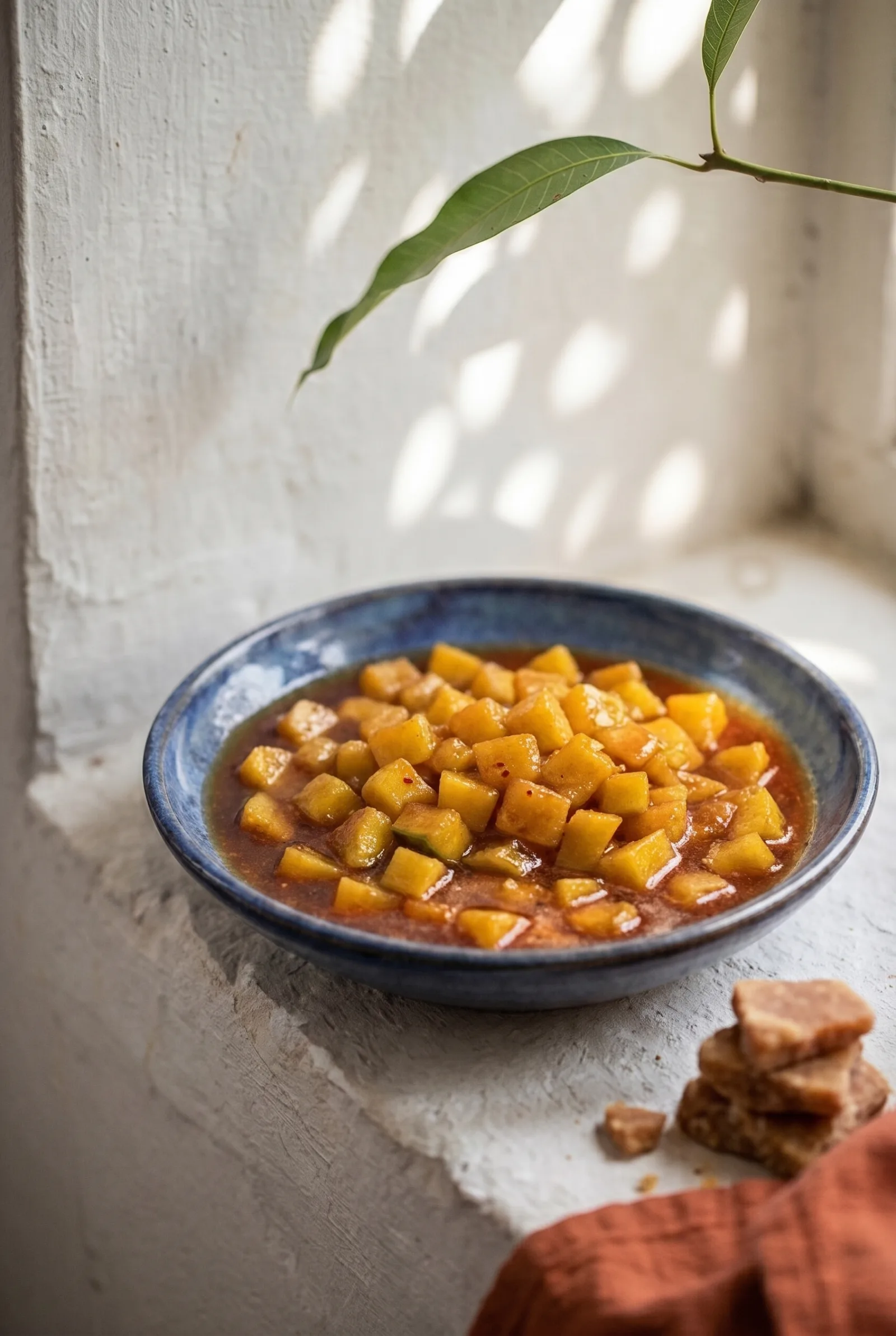 Keri ni Katki (Sweet Gujarati Mango Pickle)