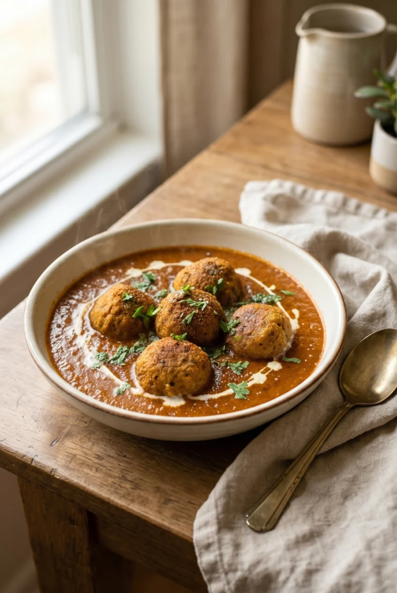 Lauki Kofta Recipe (Bottle Gourd Kofta in Onion Tomato Gravy)