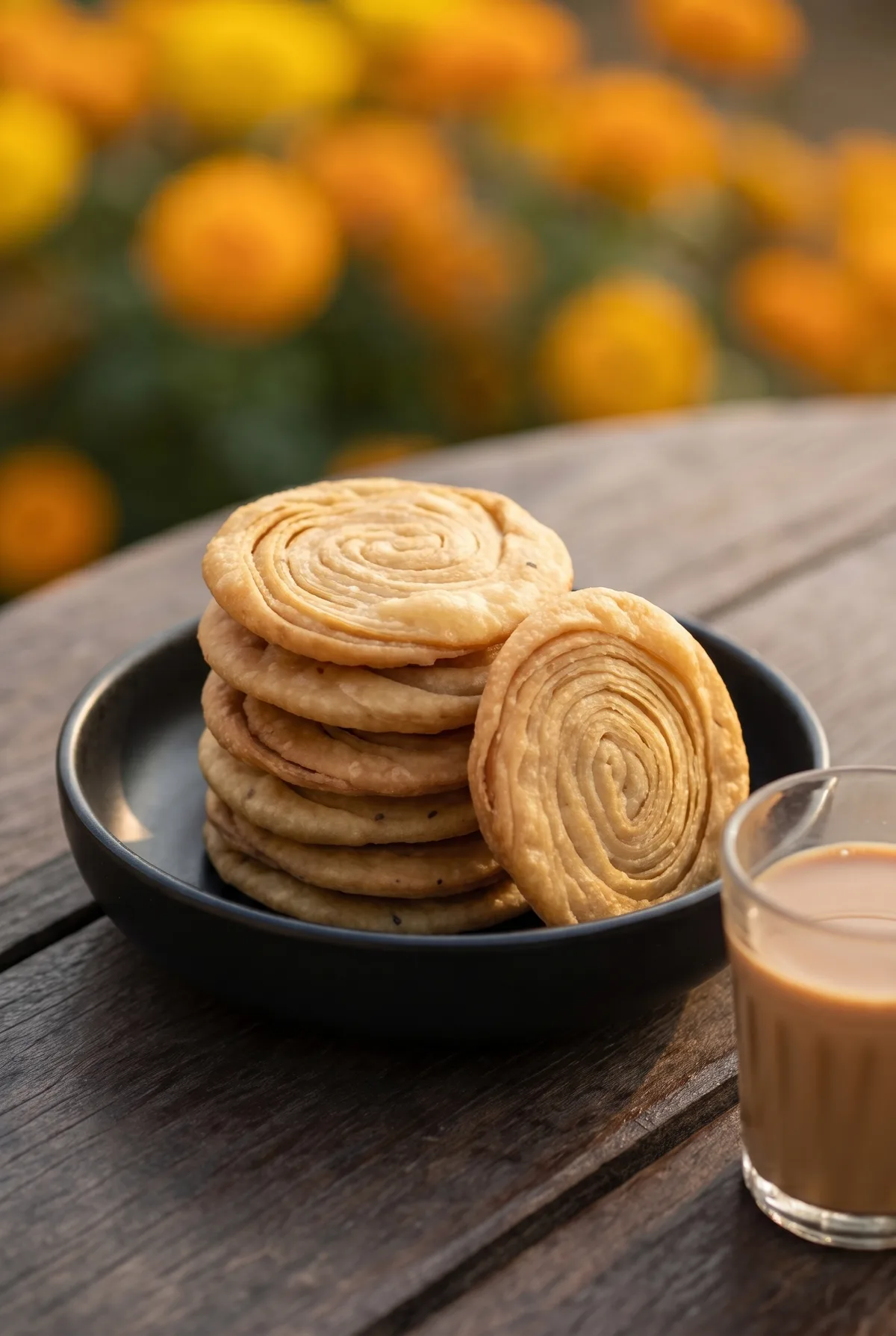 Layered Farsi Puri Recipe (Verki Puri) for Diwali and Chai Time