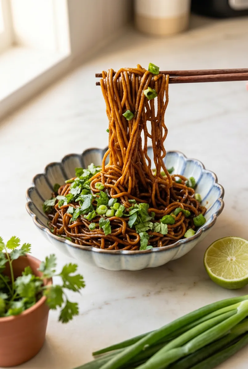 Lime and Coriander Noodles