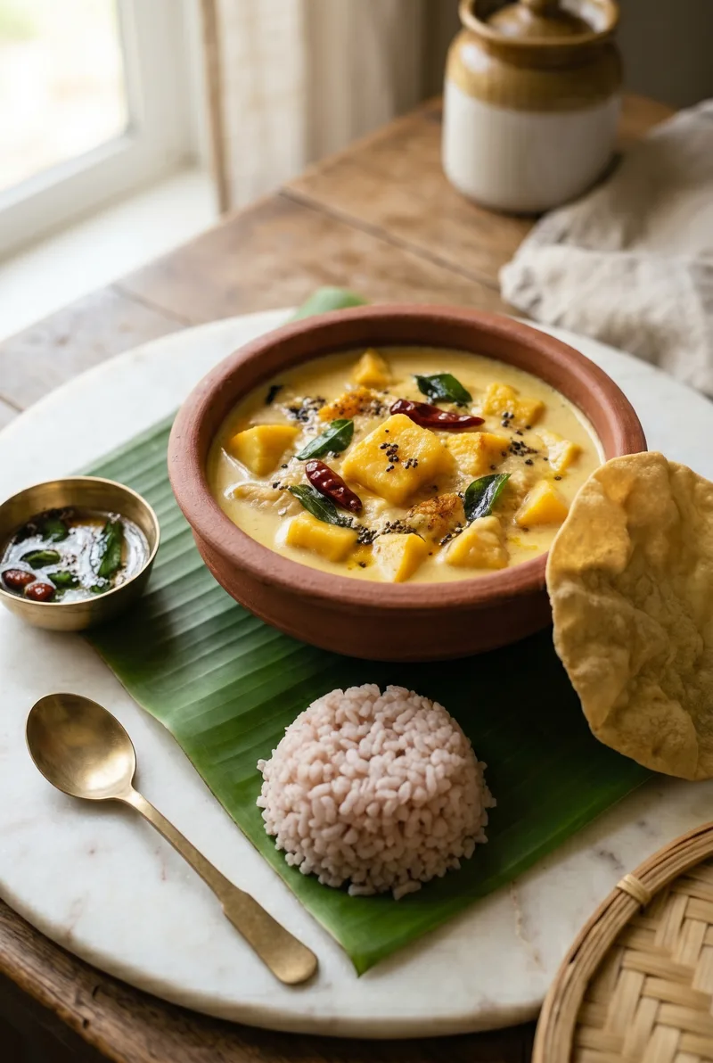 Mambazha Pulissery Recipe (Kerala Sweet and Sour Mango Curry)