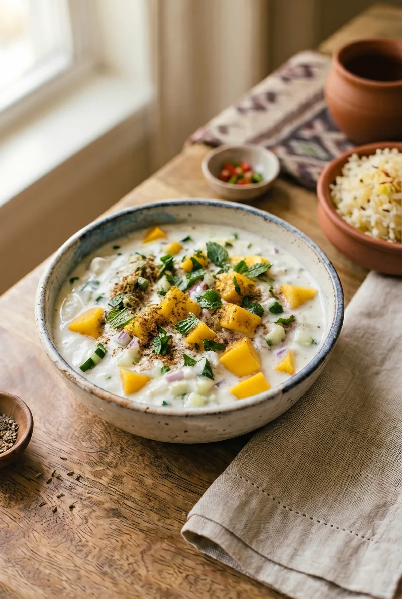 Mango Cucumber Raita