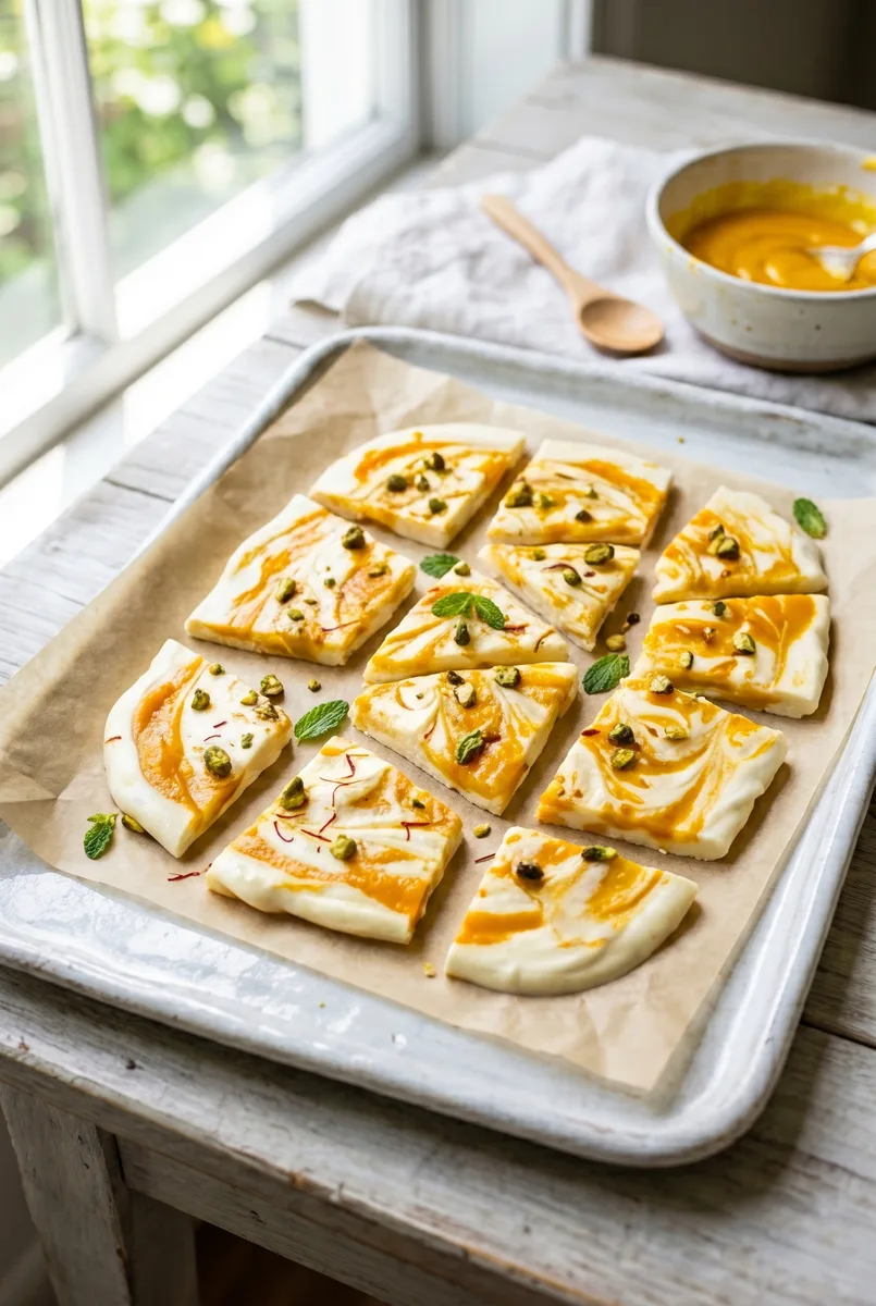 Mango Greek Yogurt Bark