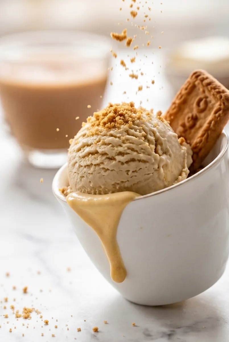 Masala Parle-G Cheesecake Ice Cream (No Churn)