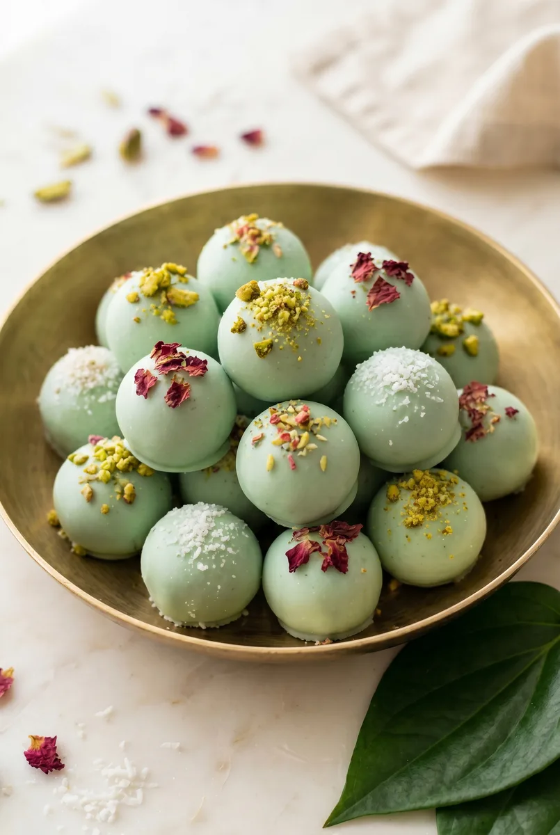 Paan Cheesecake Truffles (No-Bake)