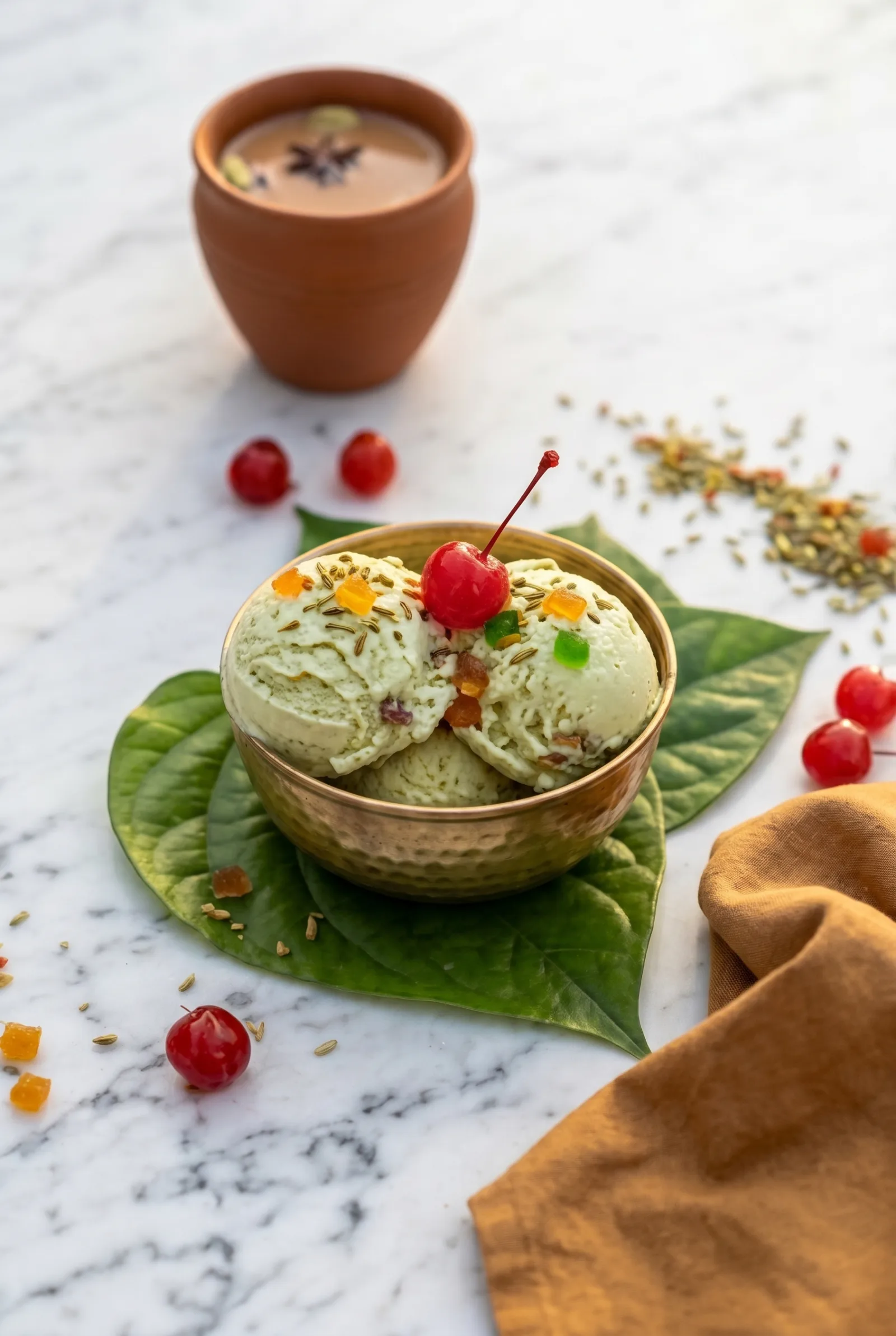 Paan Ice Cream (No Churn) — Meetha Paan Flavor Without an Ice Cream Maker