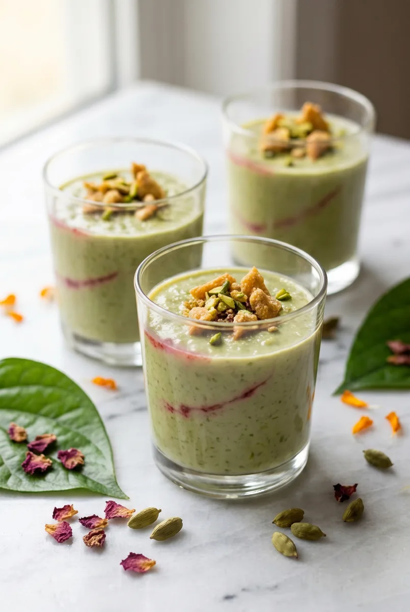Paan Kheer with Gulkand Cashew Crumble